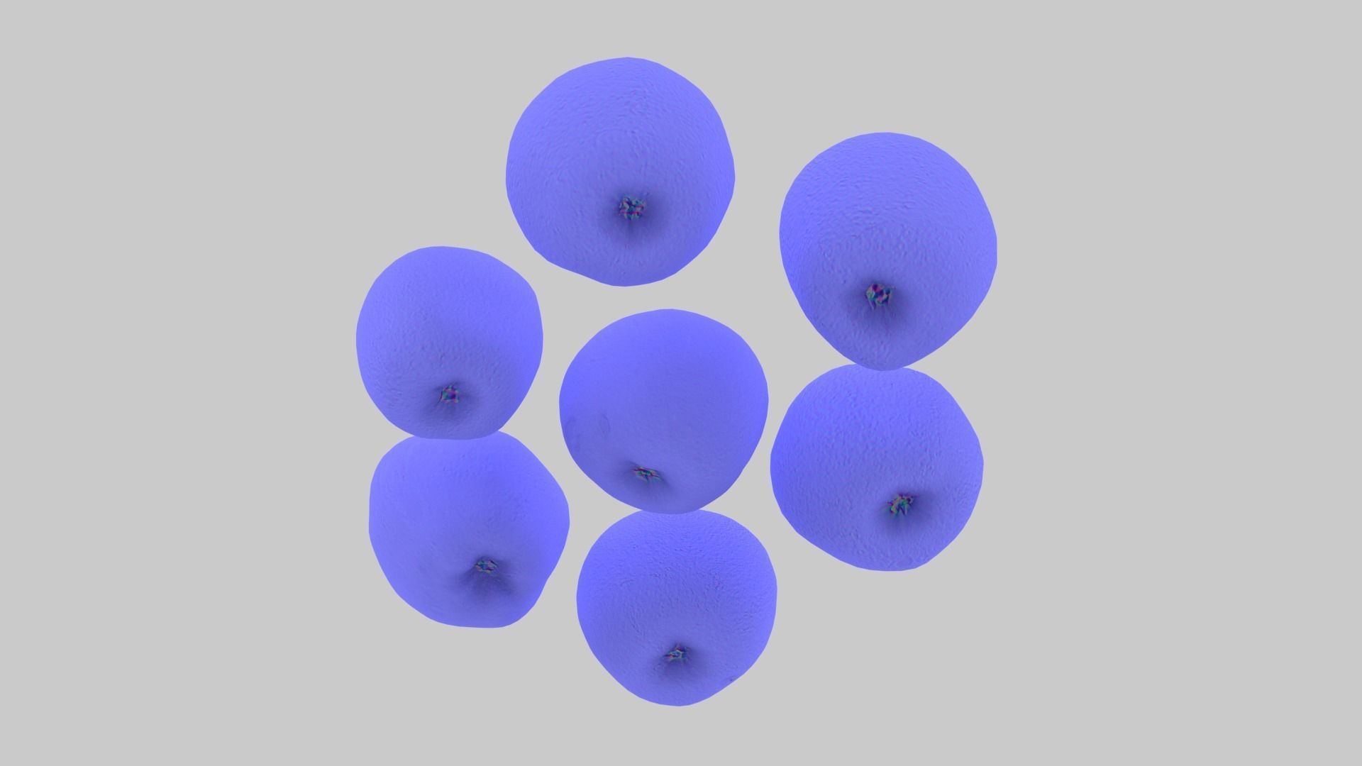 Apple Scan Set Low-poly 3D model_19