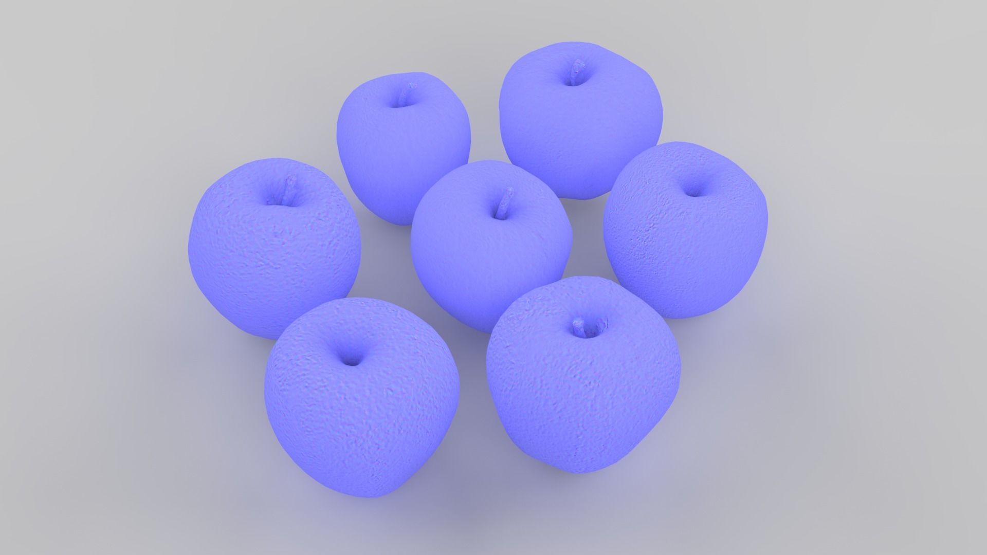 Apple Scan Set Low-poly 3D model_15