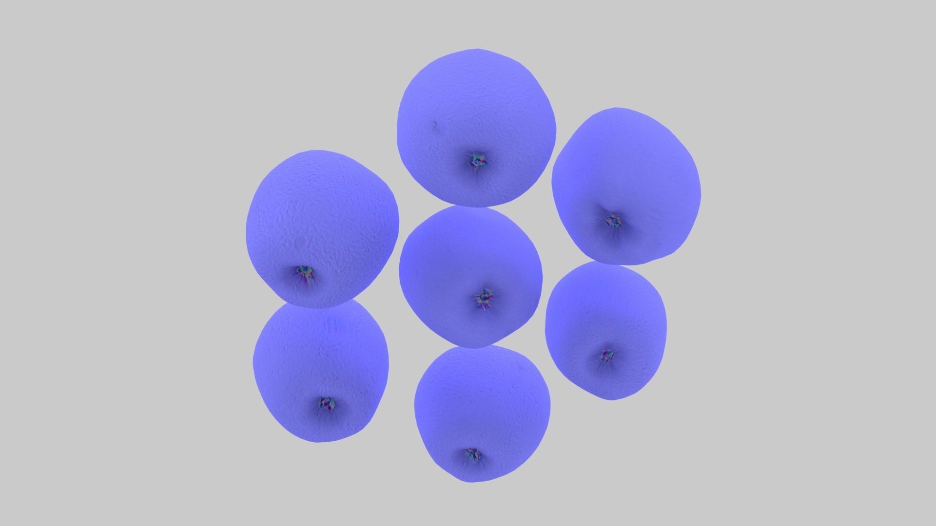 Apple Scan Set Low-poly 3D model_21