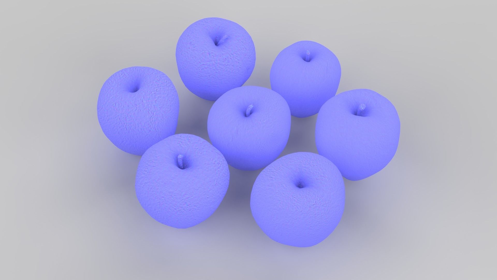 Apple Scan Set Low-poly 3D model_16