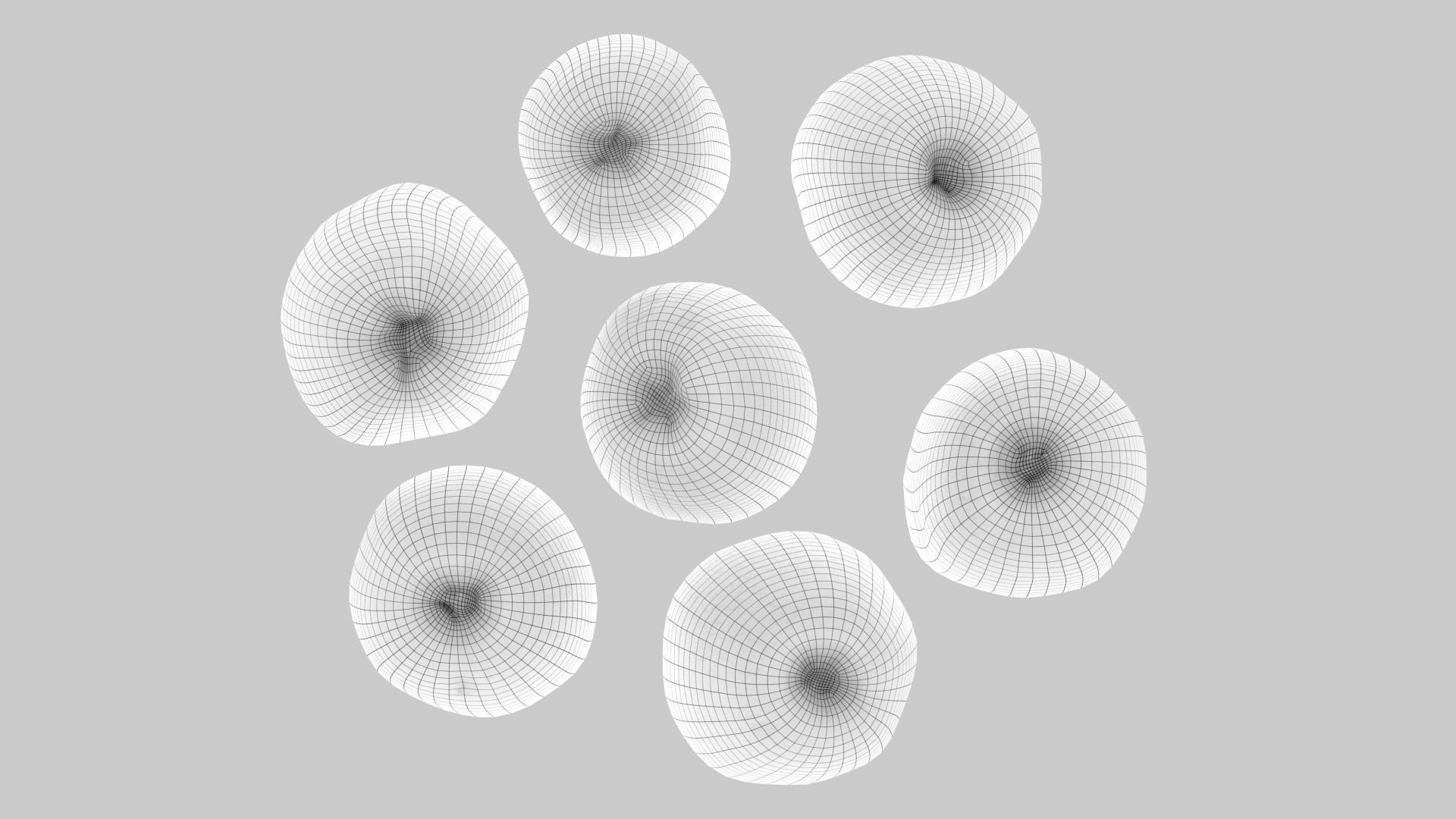 Apple Scan Set Low-poly 3D model_38