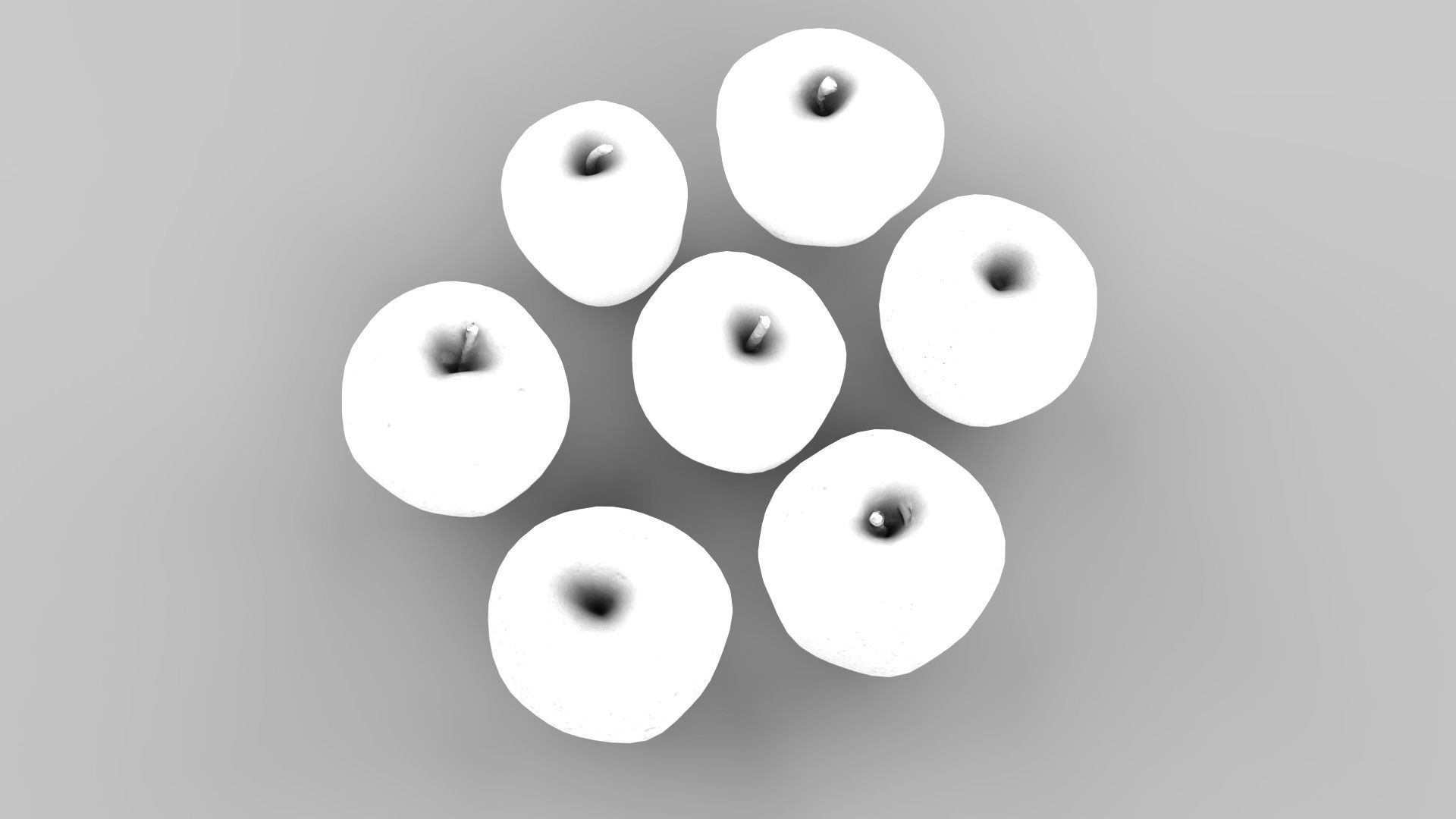 Apple Scan Set Low-poly 3D model_25