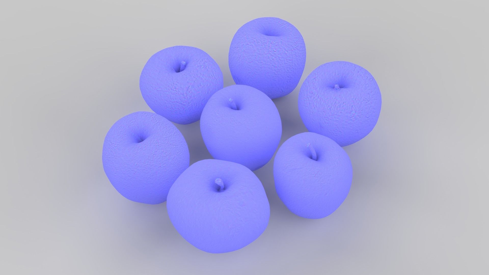 Apple Scan Set Low-poly 3D model_17