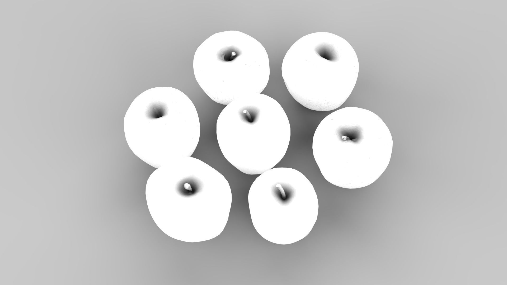 Apple Scan Set Low-poly 3D model_22