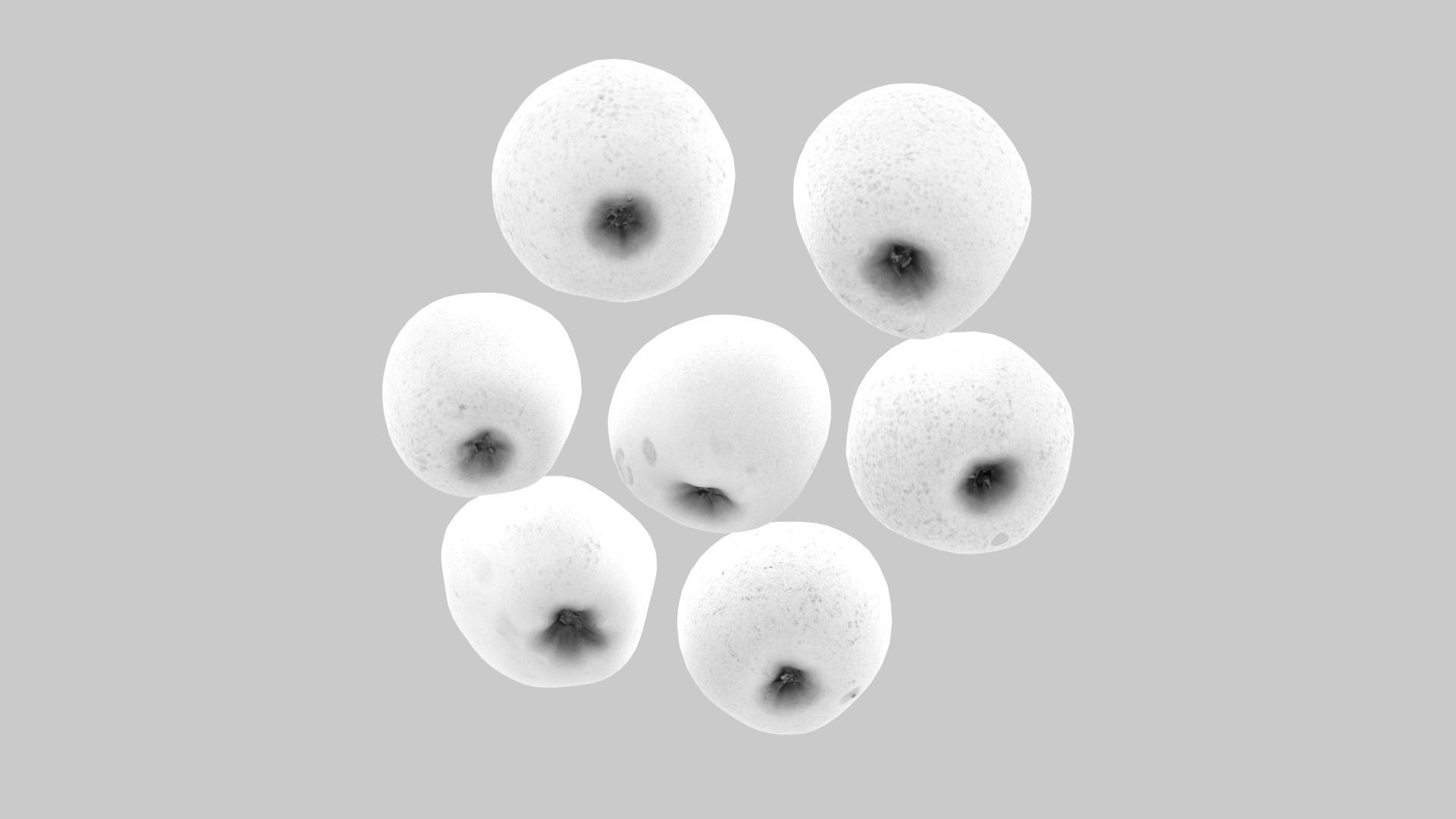 Apple Scan Set Low-poly 3D model_27