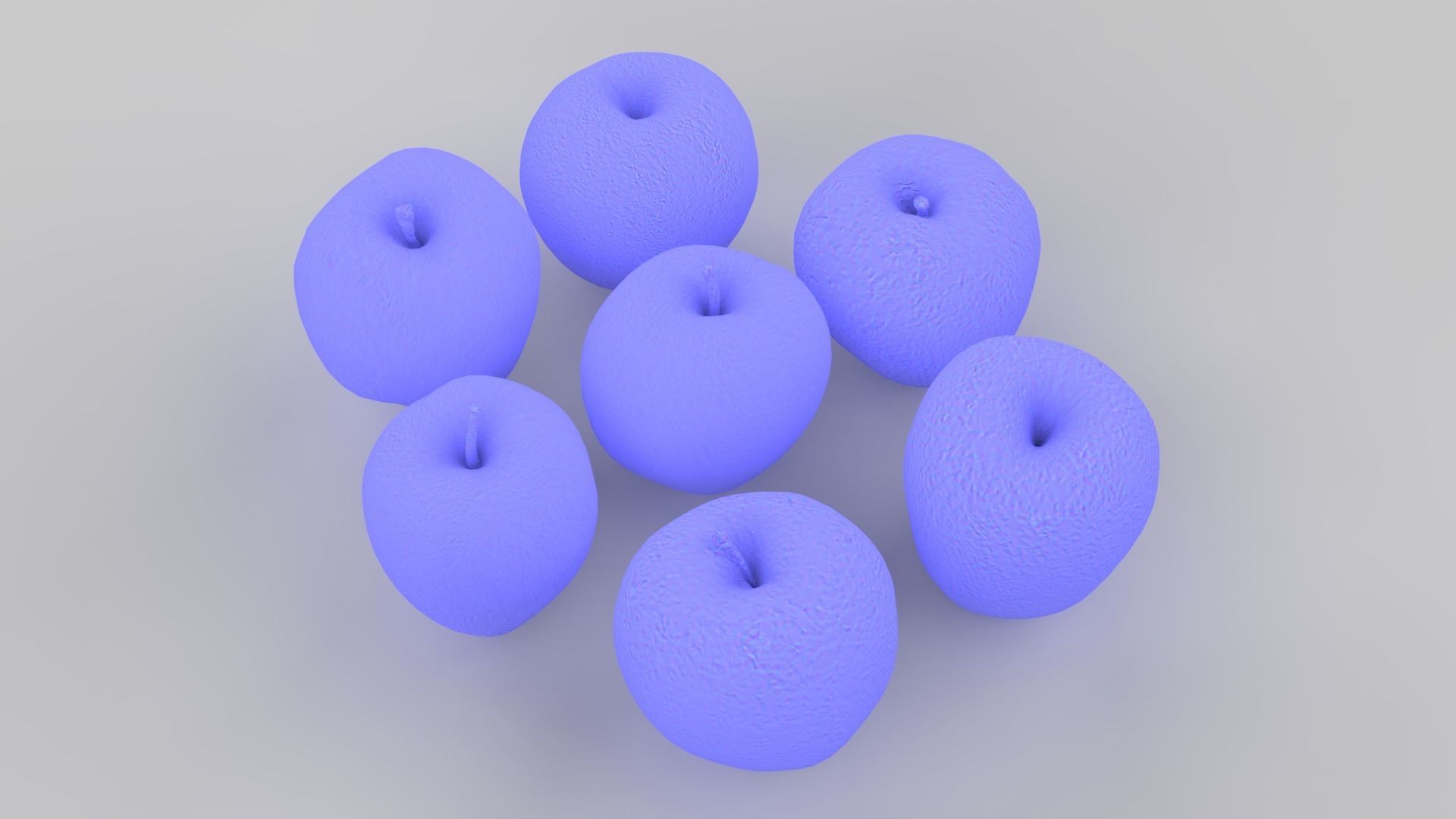 Apple Scan Set Low-poly 3D model_18