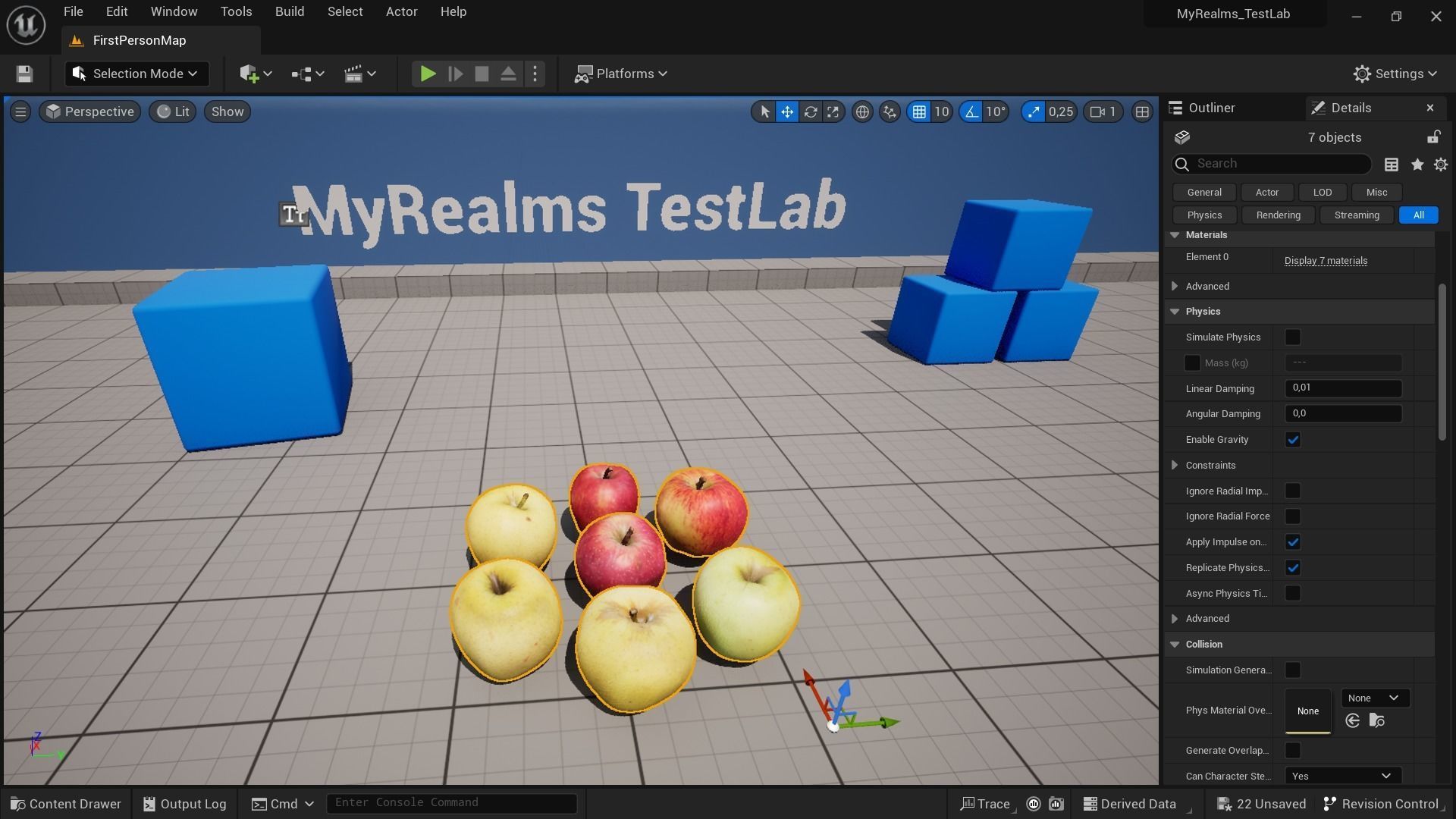 Apple Scan Set Low-poly 3D model_46