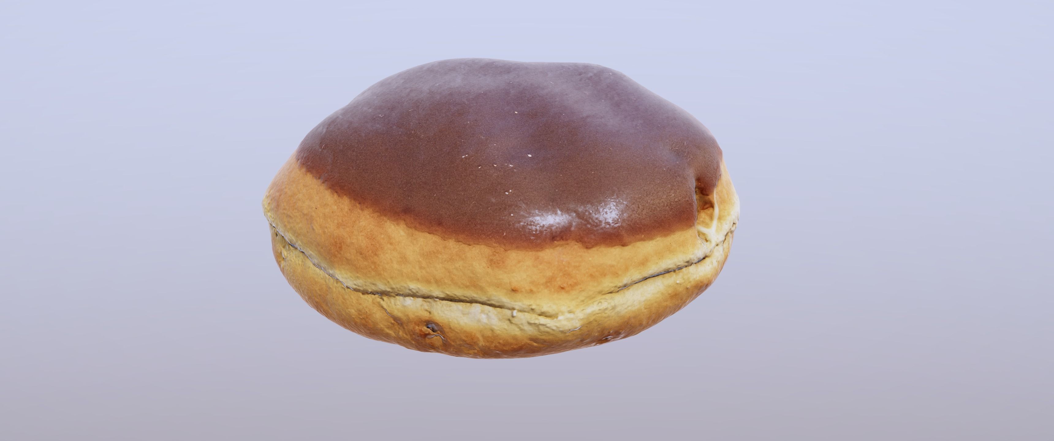 8k Another Cream Filled Doughnut - 5 Levels of Detail Low-poly 3D model_9