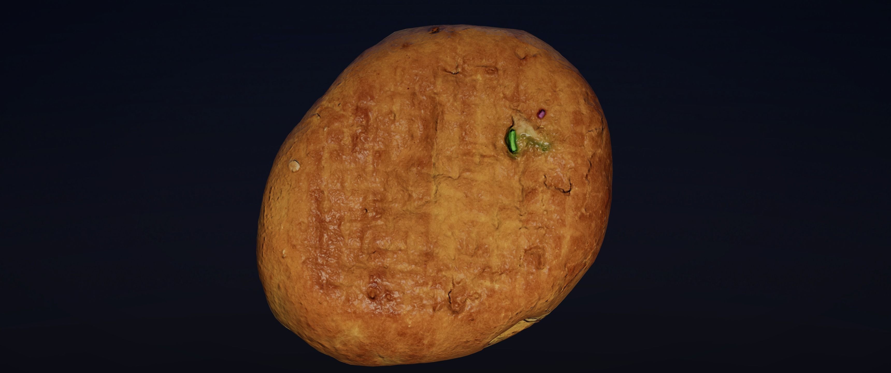 8k Another Cream Filled Doughnut - 5 Levels of Detail Low-poly 3D model_12