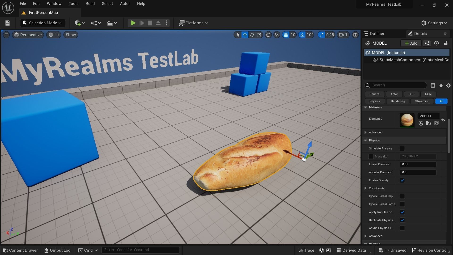 Bread Scan Low-poly 3D model_26