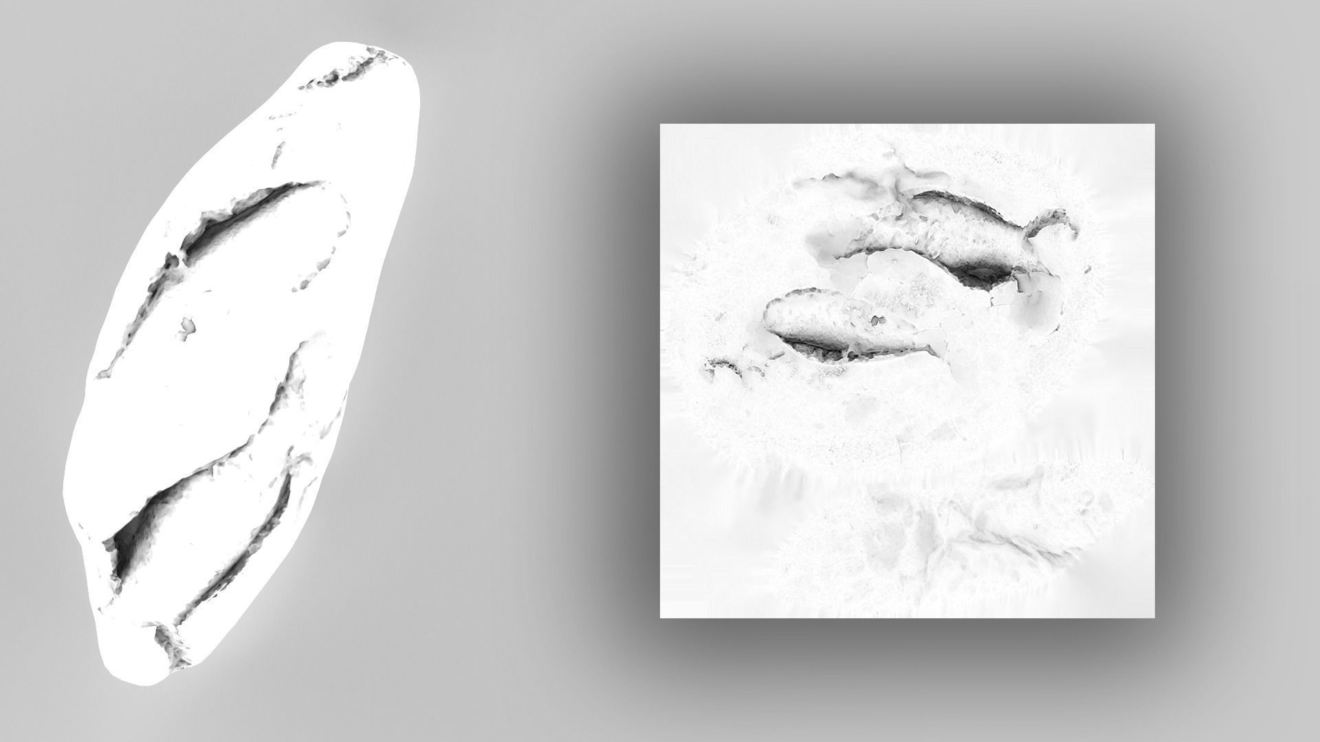 Bread Scan Low-poly 3D model_13