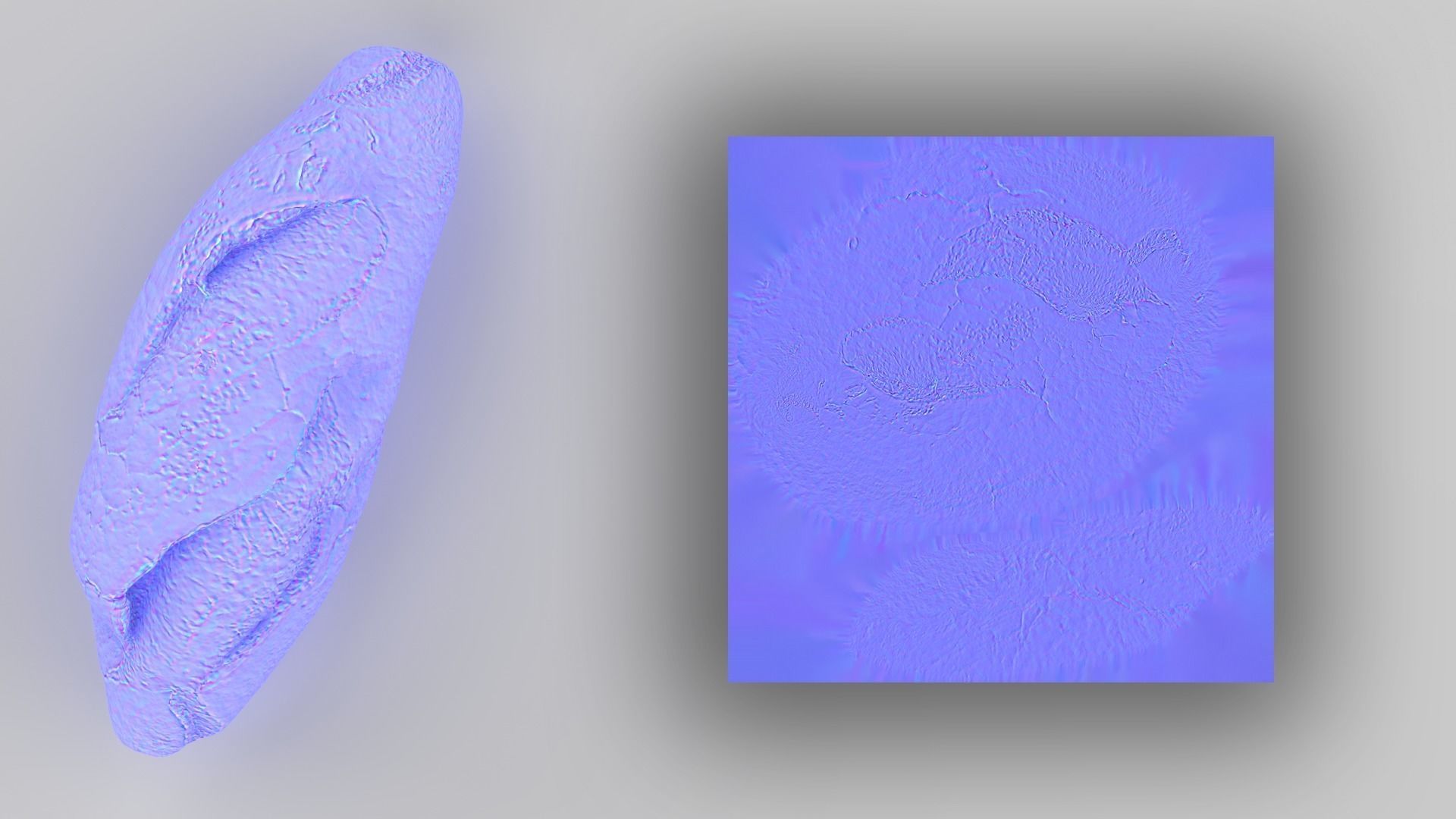 Bread Scan Low-poly 3D model_12