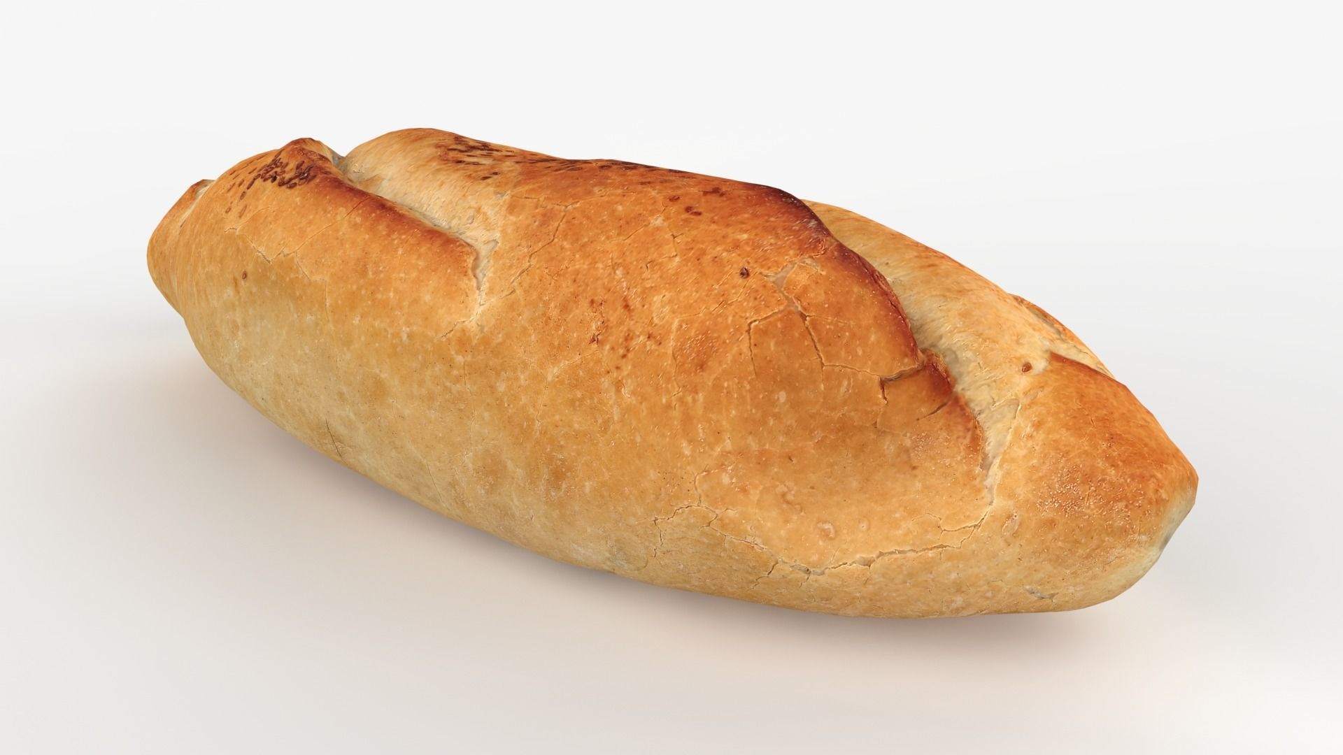 Bread Scan Low-poly 3D model_6