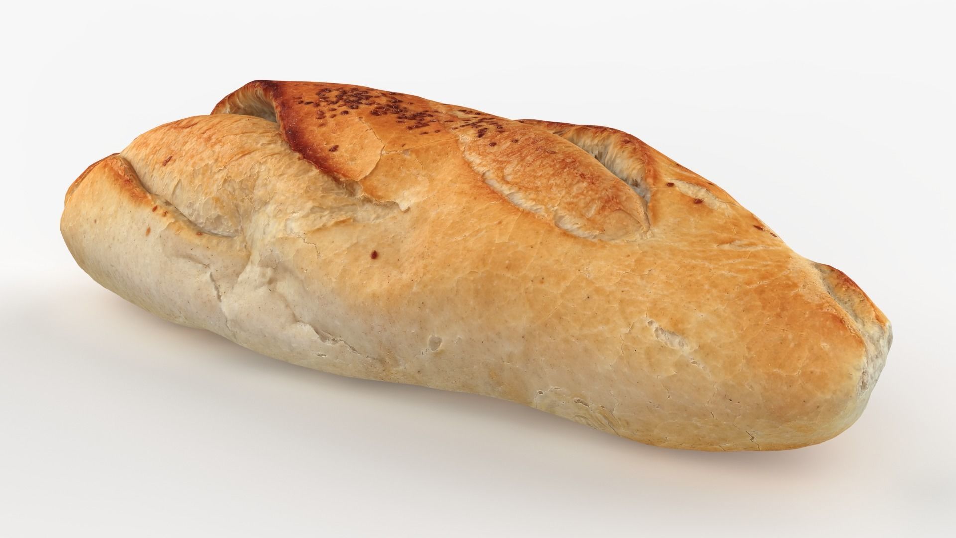 Bread Scan Low-poly 3D model_8