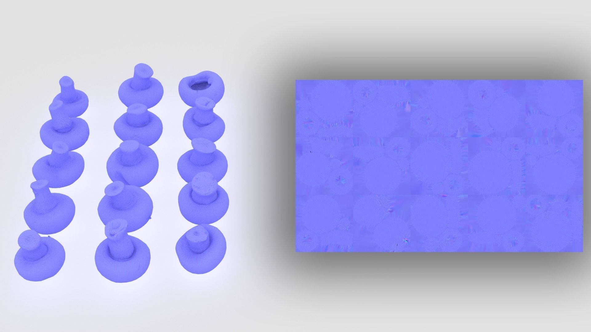 Brown Mushroom Scan Set Low-poly 3D model_48