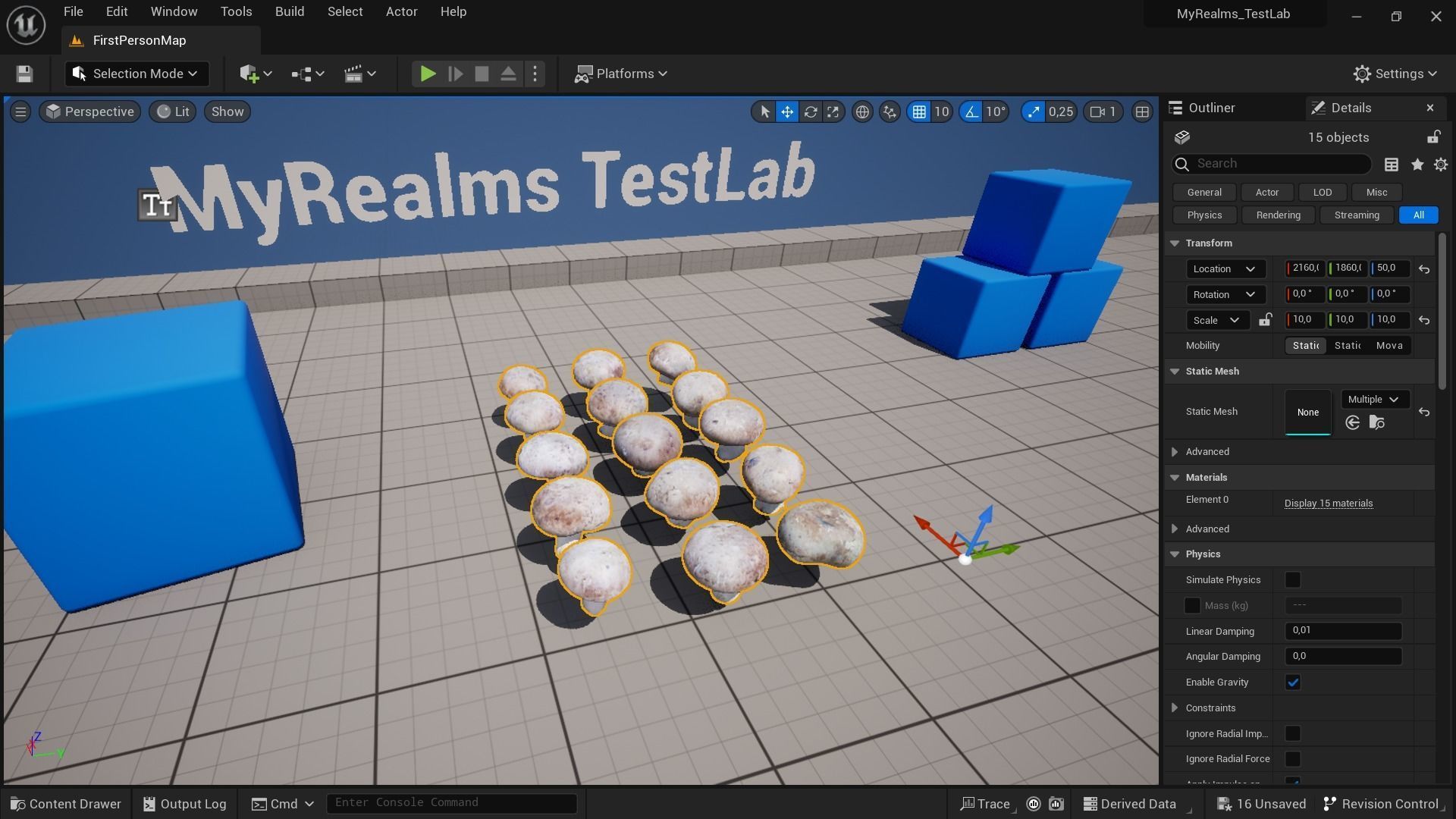 Brown Mushroom Scan Set Low-poly 3D model_56