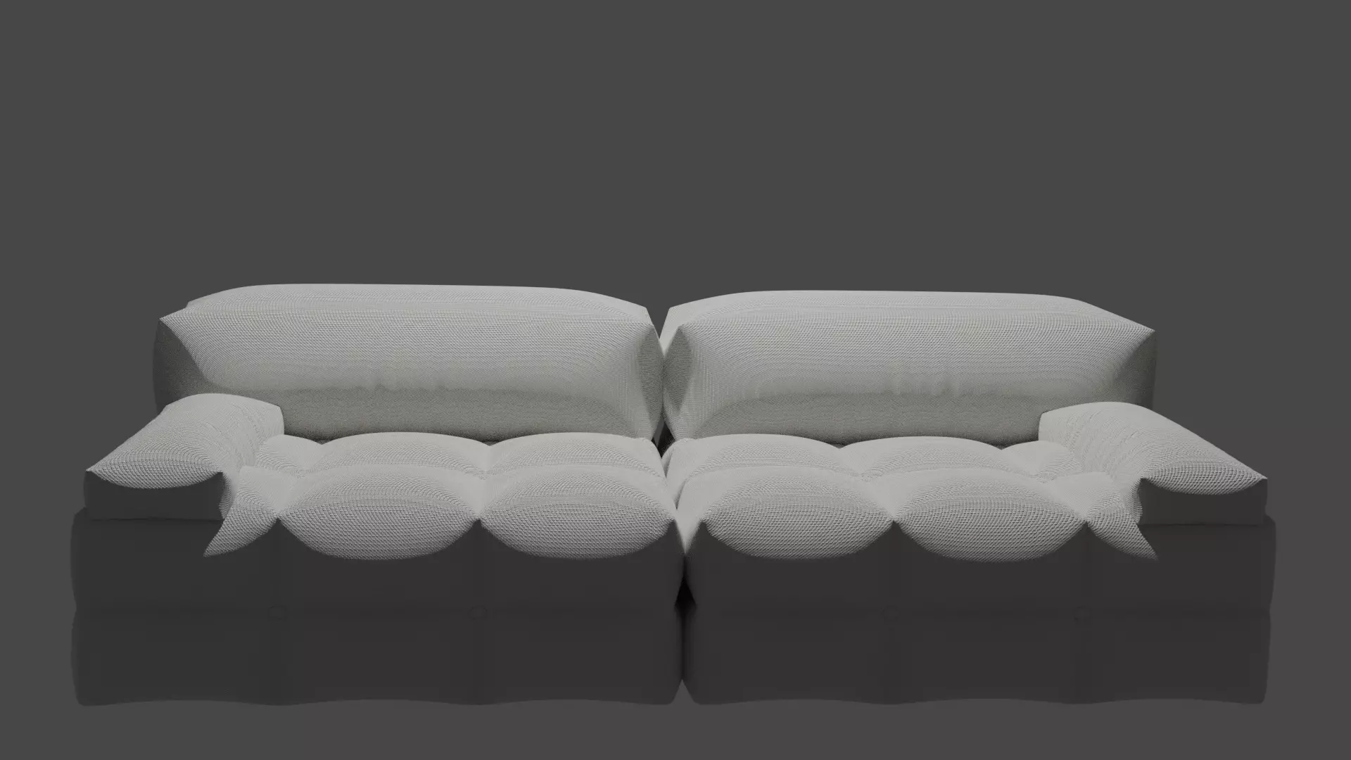 Modern white sofa 3D model_0