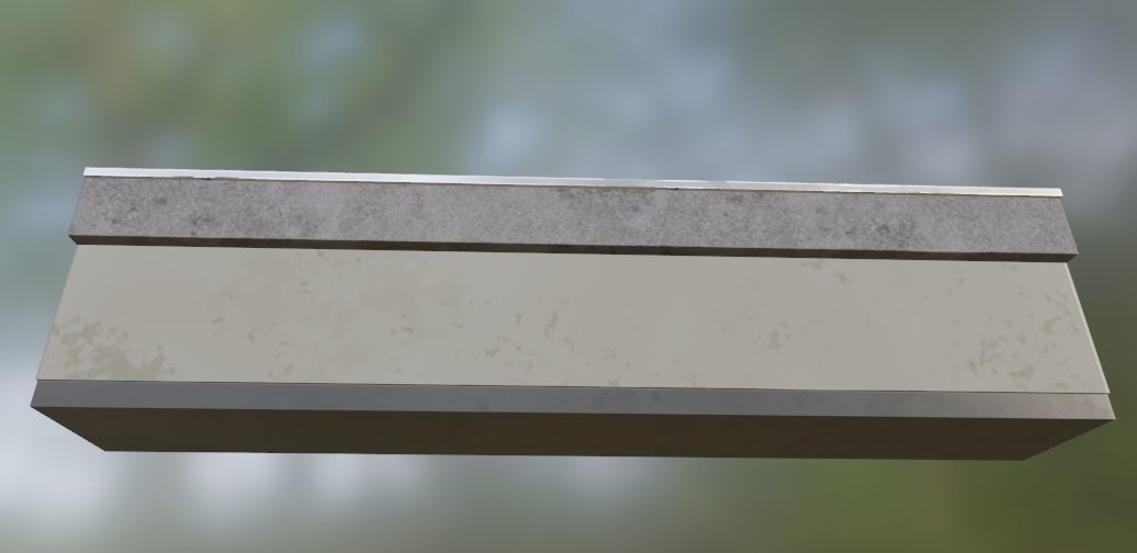 Japanese Multi-Station Wash Up Sink Low-poly 3D model_12