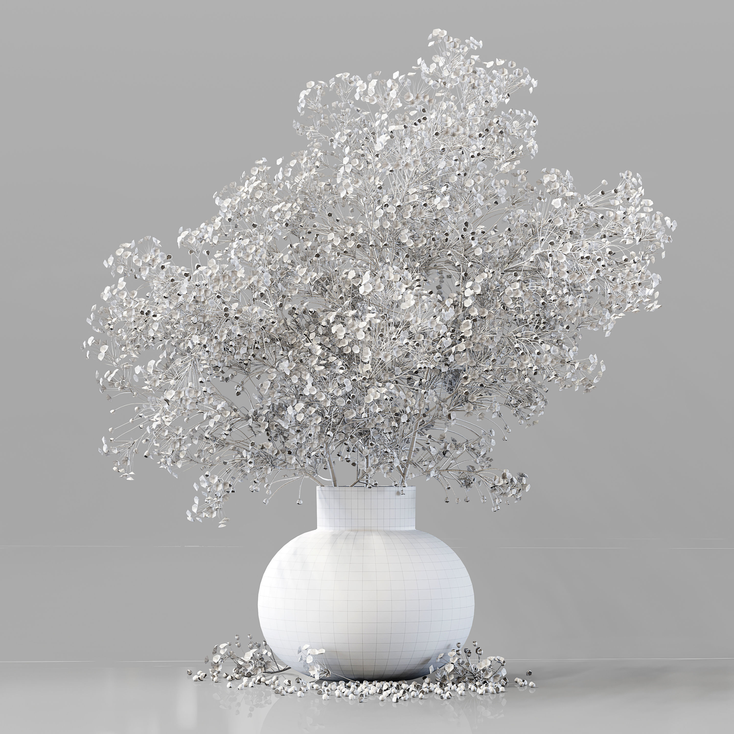 Bouquet Indoor Plant 11 Low-poly 3D model_3