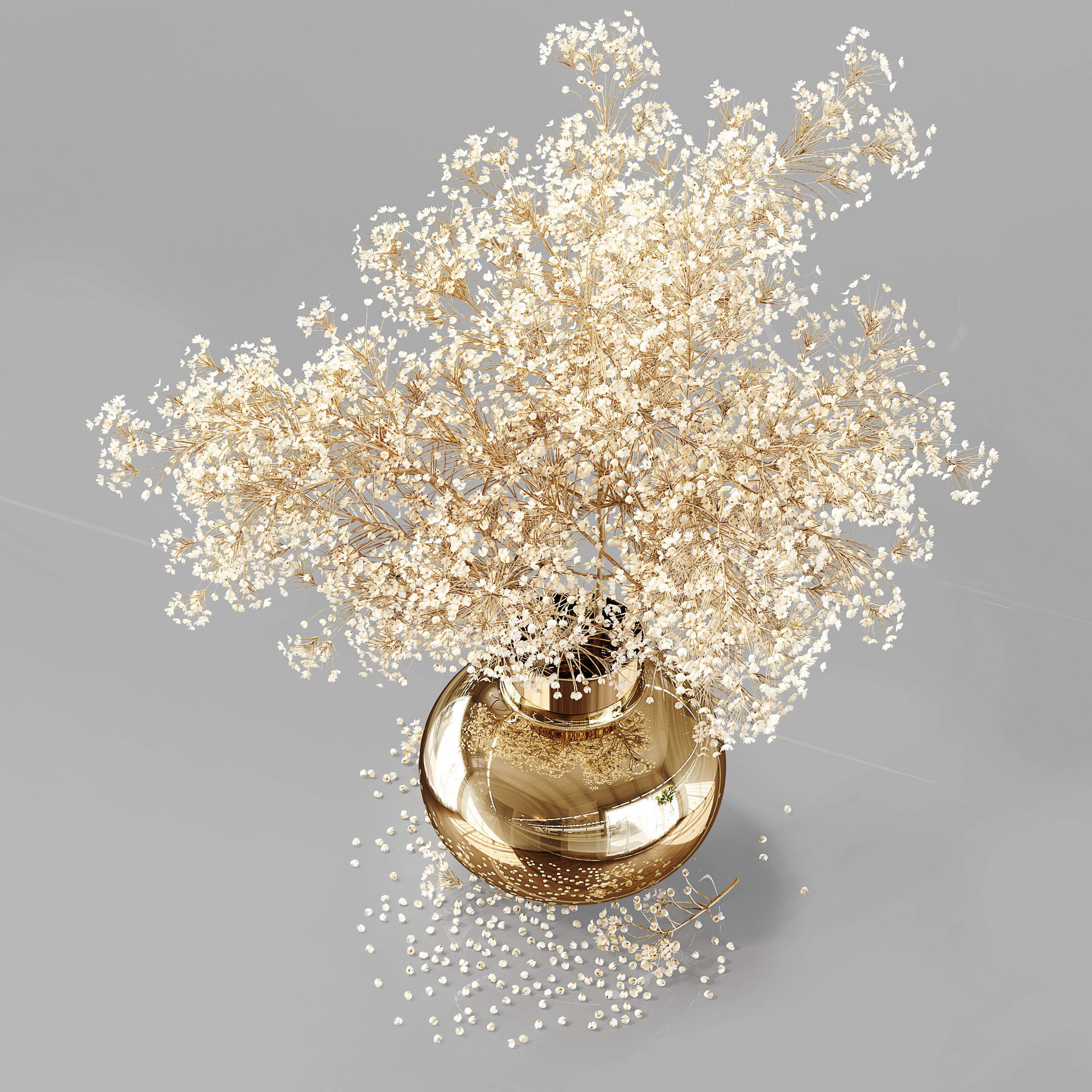 Bouquet Indoor Plant 11 Low-poly 3D model_4