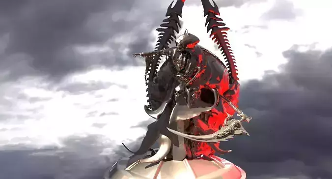 Dark ages Grim Reaper Skeleton 