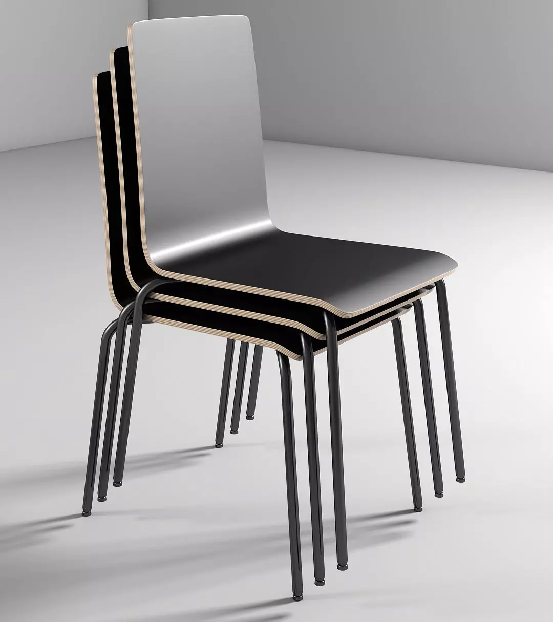 IKEA MARTIN BLACK DINING CHAIR 3D model | CGTrader