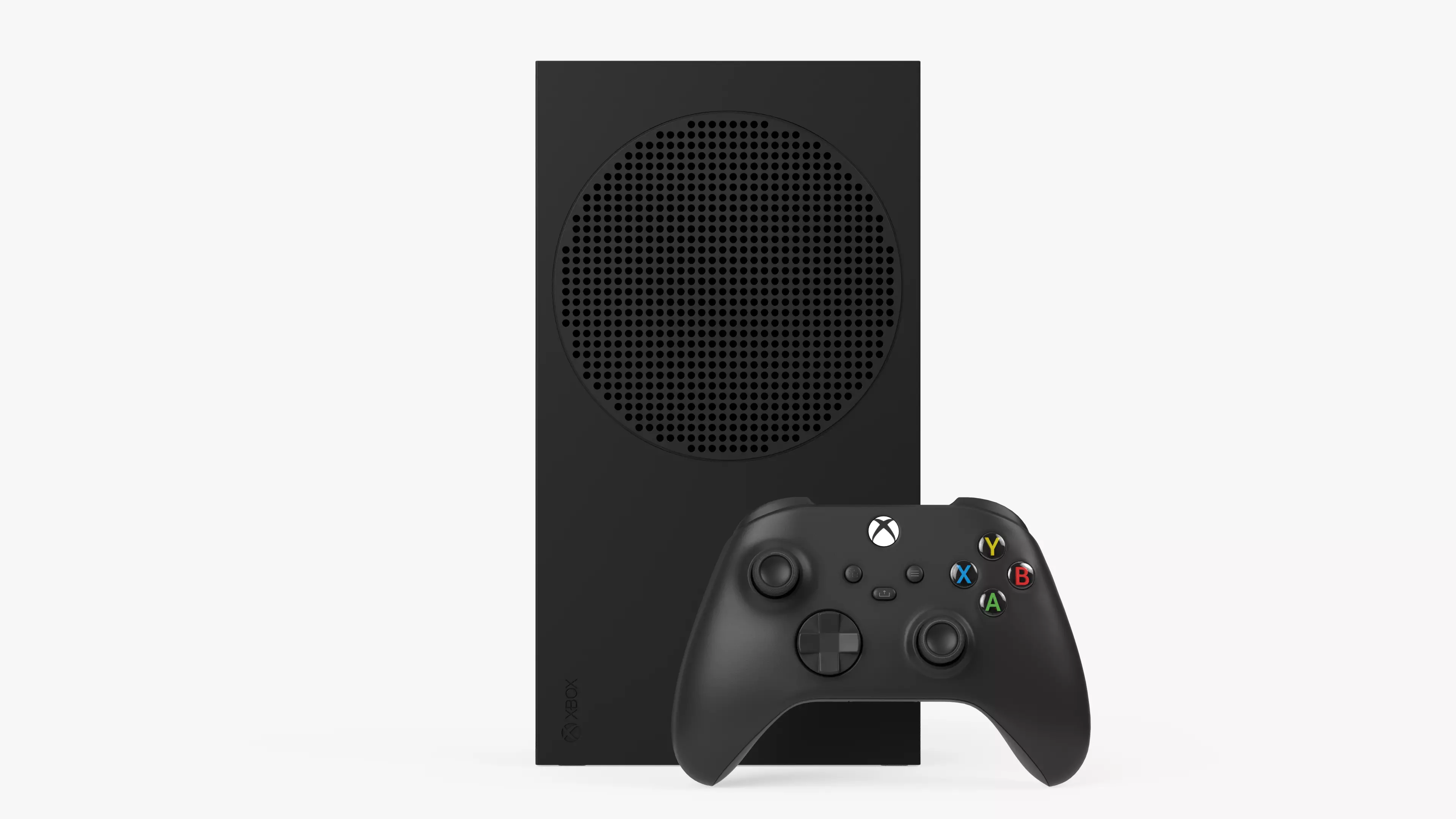 Xbox Series S Carbon Black Low-poly 3D model_0