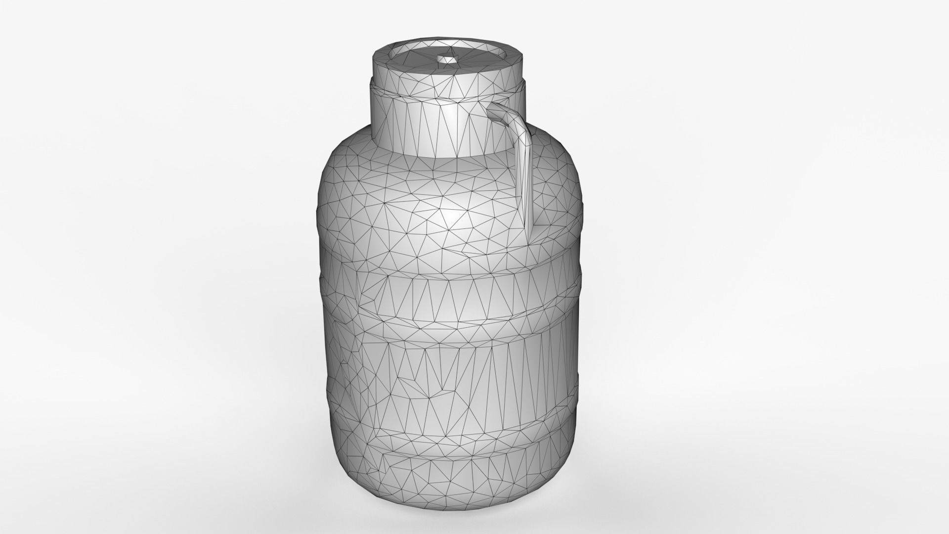 Plastic Drum Blue Cap Scan Low-poly 3D model_23