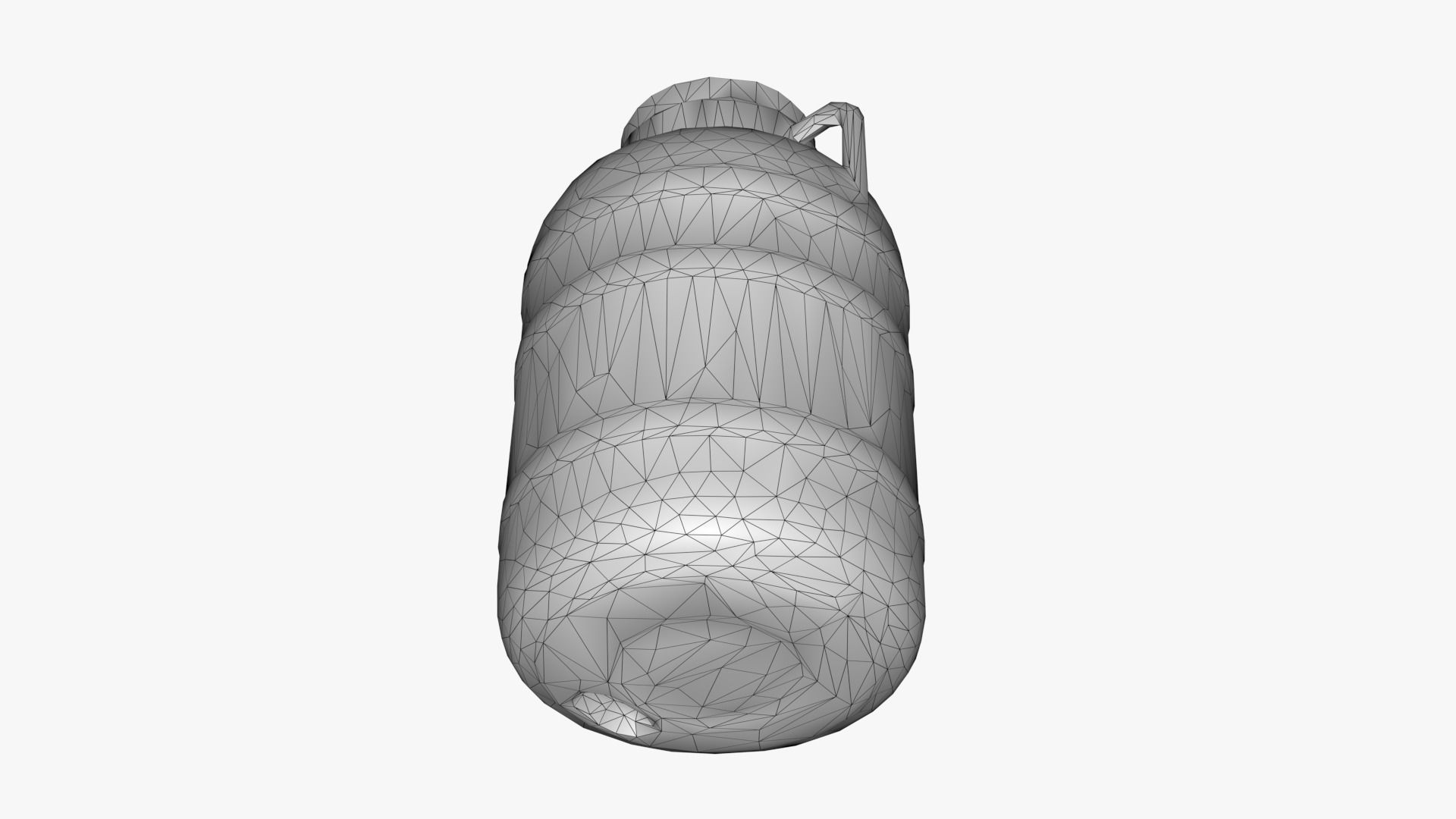 Plastic Drum Blue Cap Scan Low-poly 3D model_25