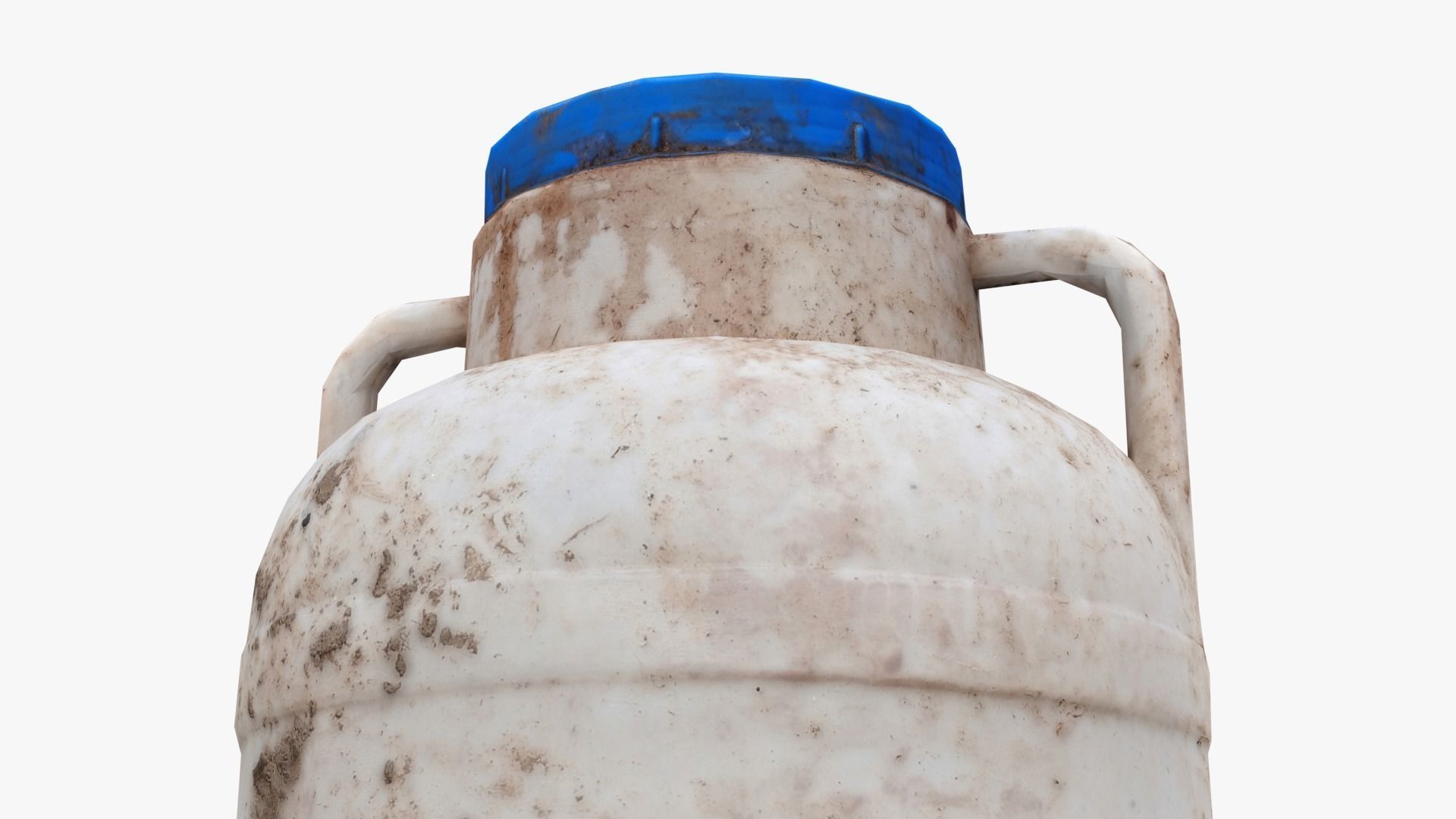 Plastic Drum Blue Cap Scan Low-poly 3D model_15