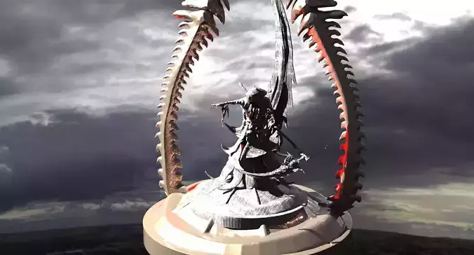 Reaper Robed With Archway 3D model