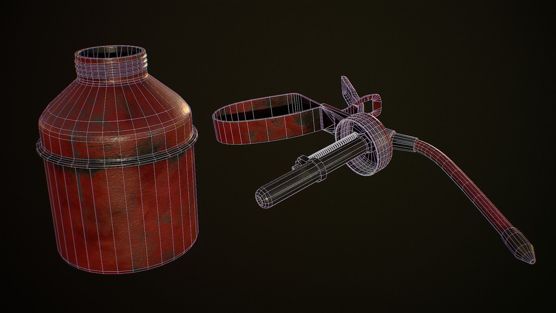 Small oil can 1A Low-poly 3D model_18