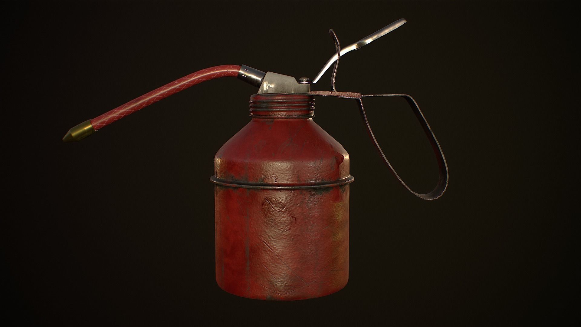 Small oil can 1A Low-poly 3D model_7