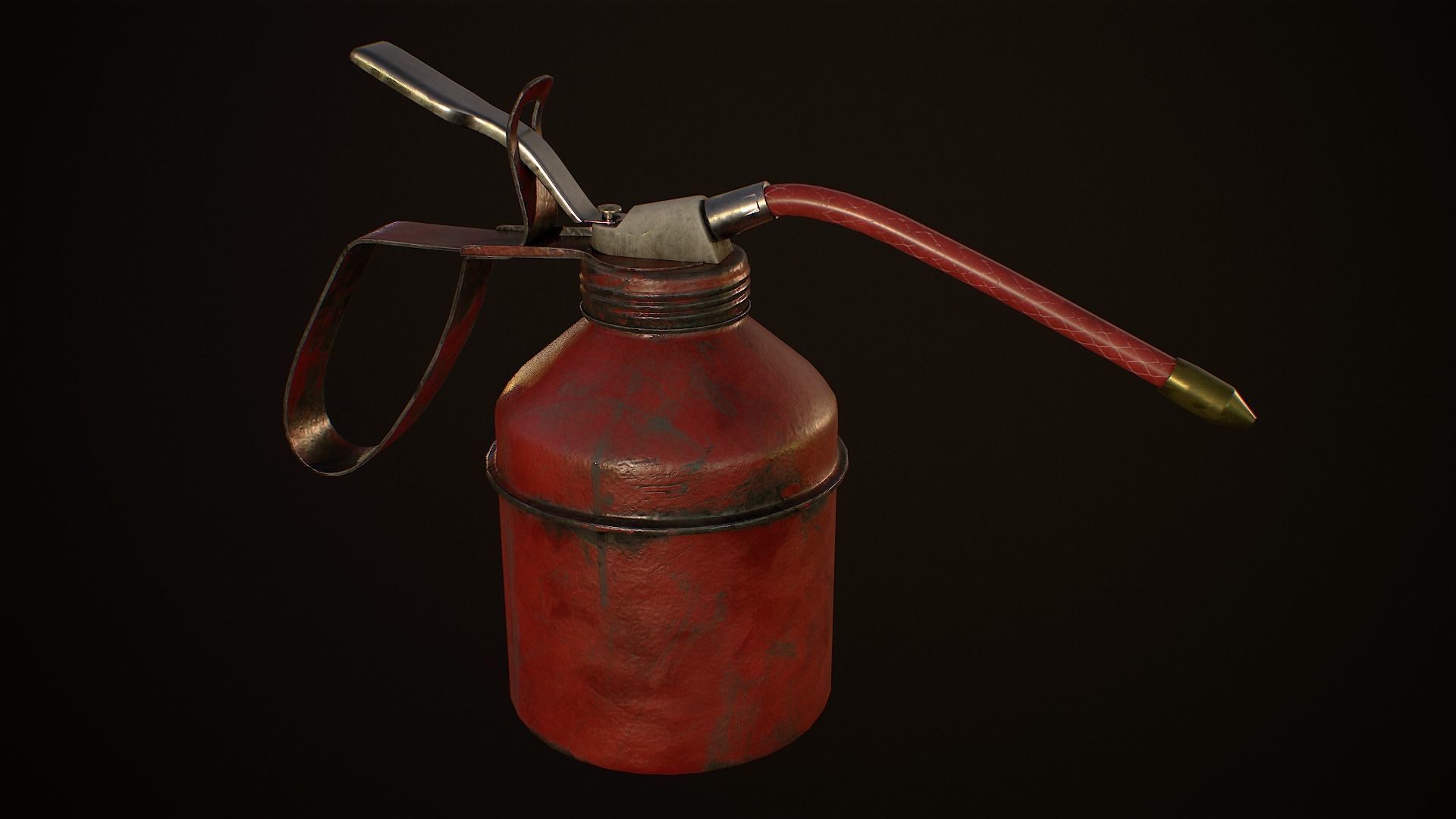 Small oil can 1A Low-poly 3D model_2