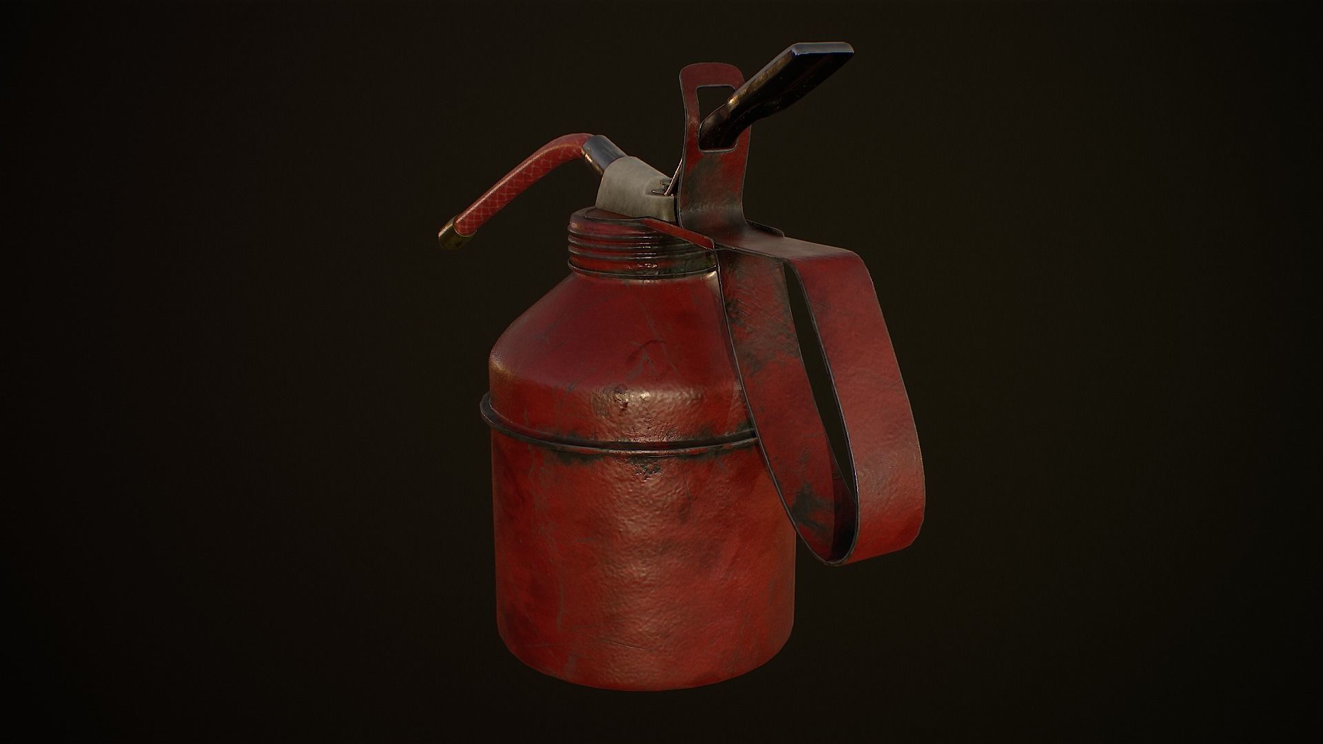 Small oil can 1A Low-poly 3D model_4