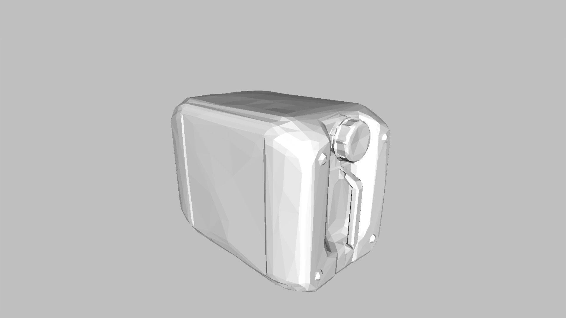 Plastic White Jerrycan Red Cap Scan Low-poly 3D model_31