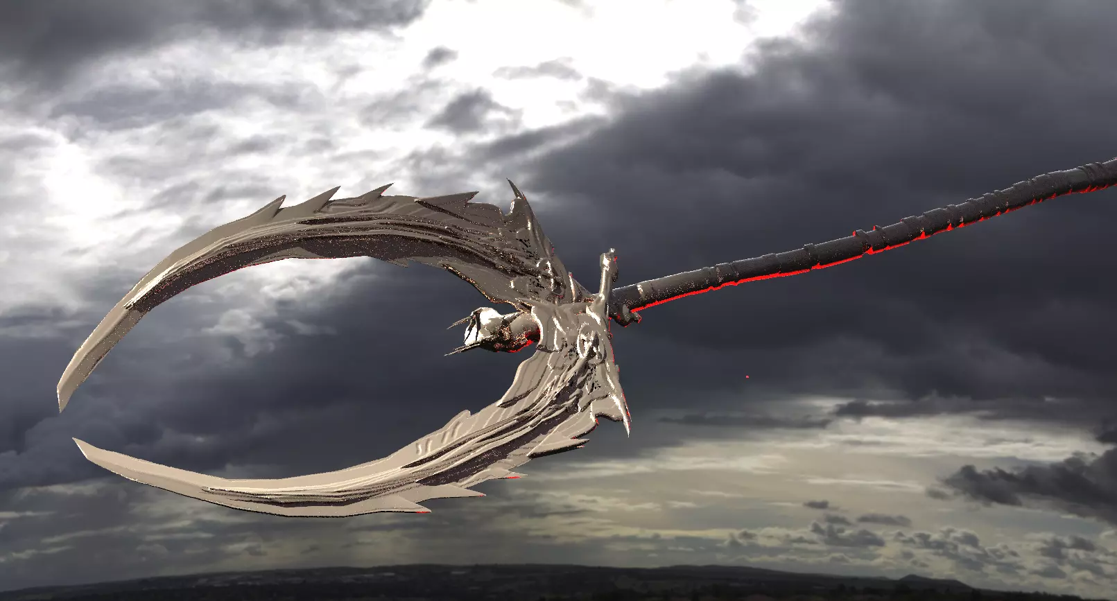 Ancient Scorpion Staff 3D model_0