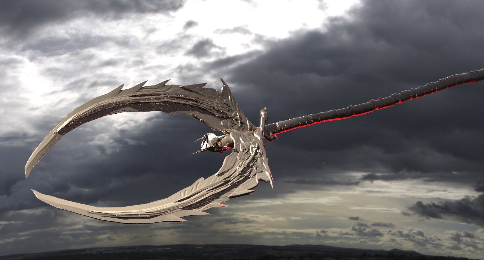 Ancient Scorpion Staff 3D model_1