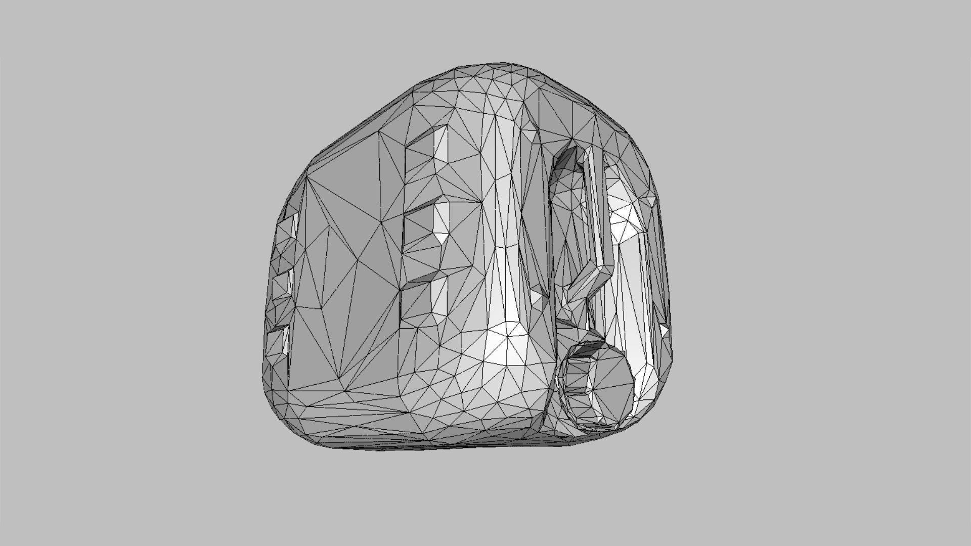 Plastic White Jerrycan 2 Red Cap Scan Low-poly 3D model_28