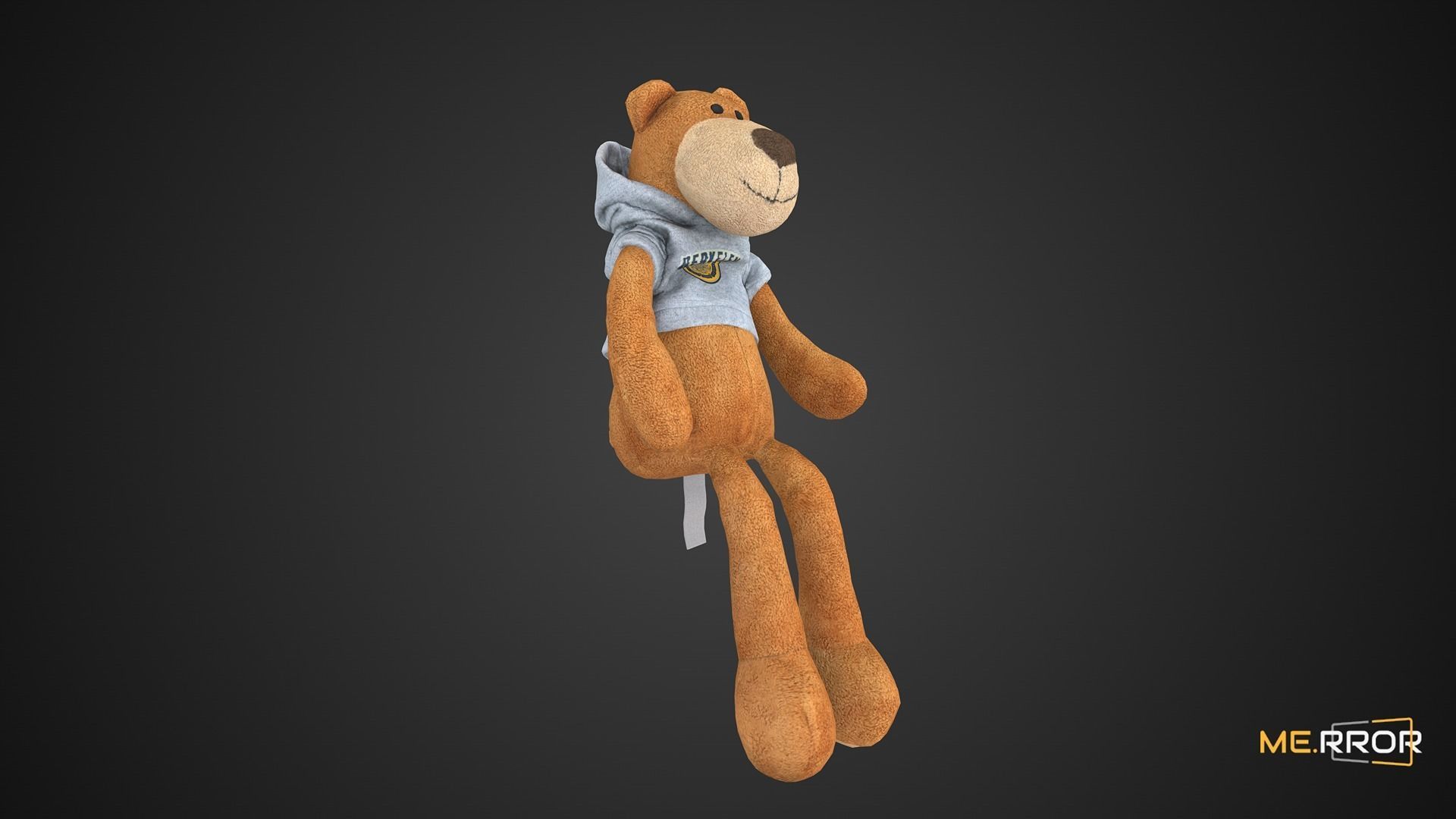 Game Ready Hoodie Teddy Bear Low-poly 3D model_6