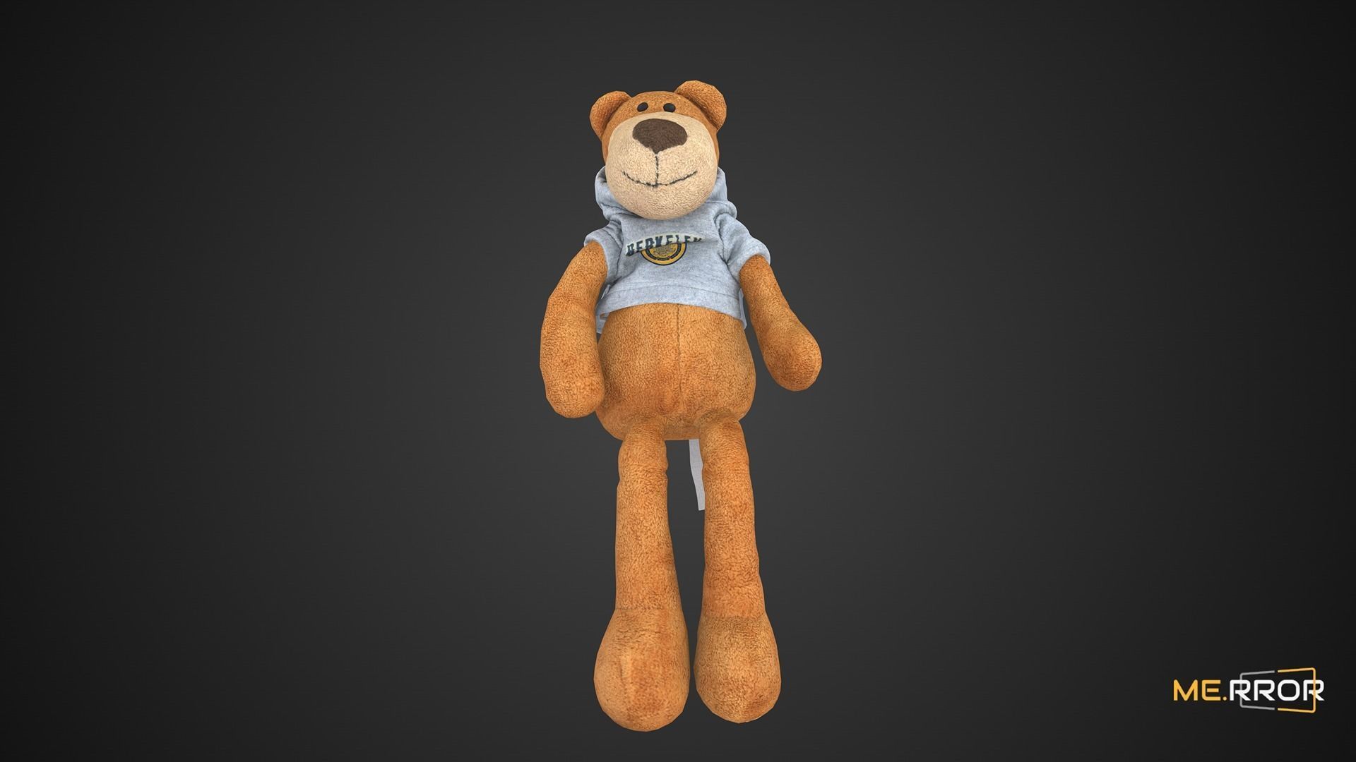 Game Ready Hoodie Teddy Bear Low-poly 3D model_7