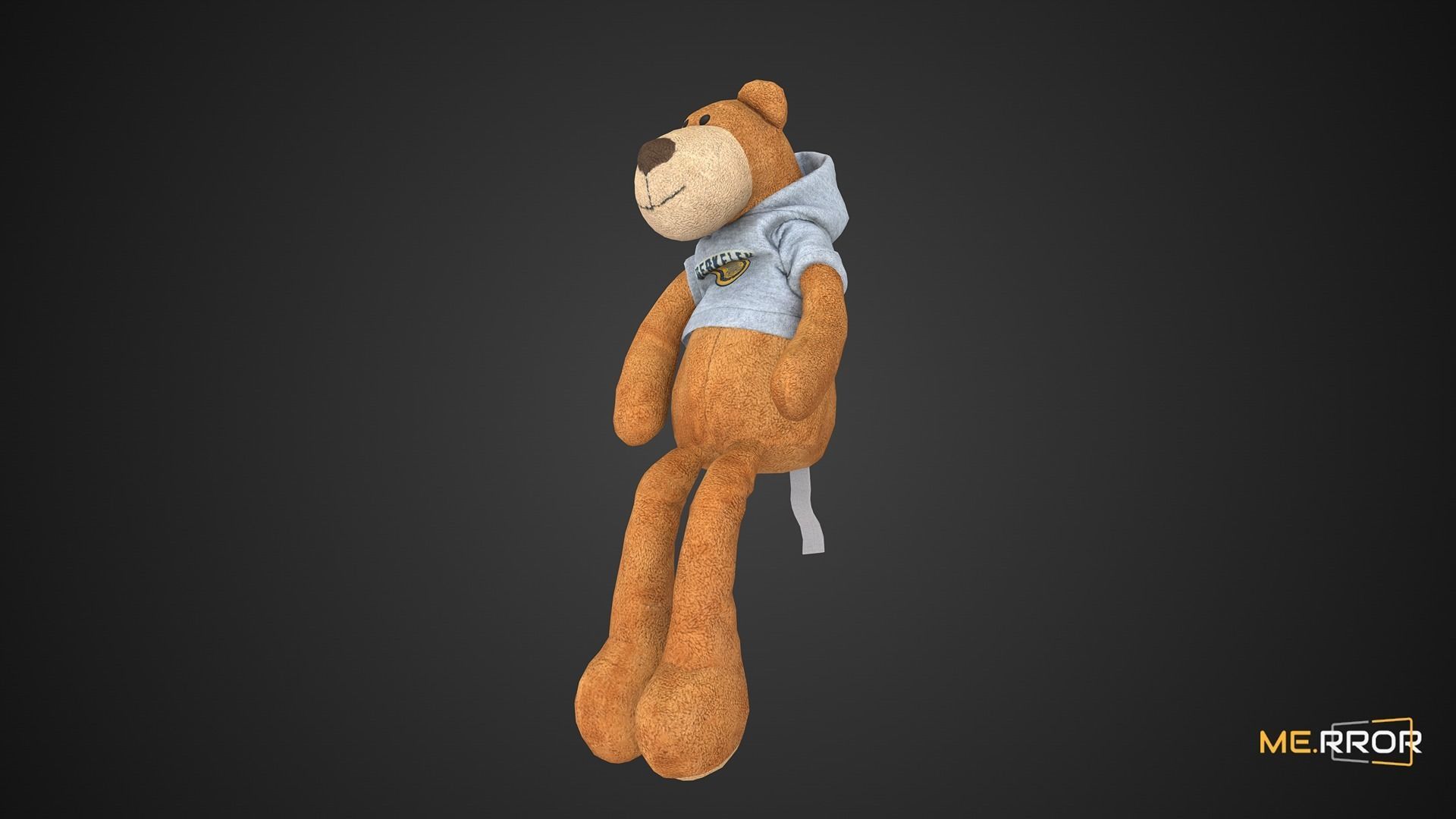 Game Ready Hoodie Teddy Bear Low-poly 3D model_2
