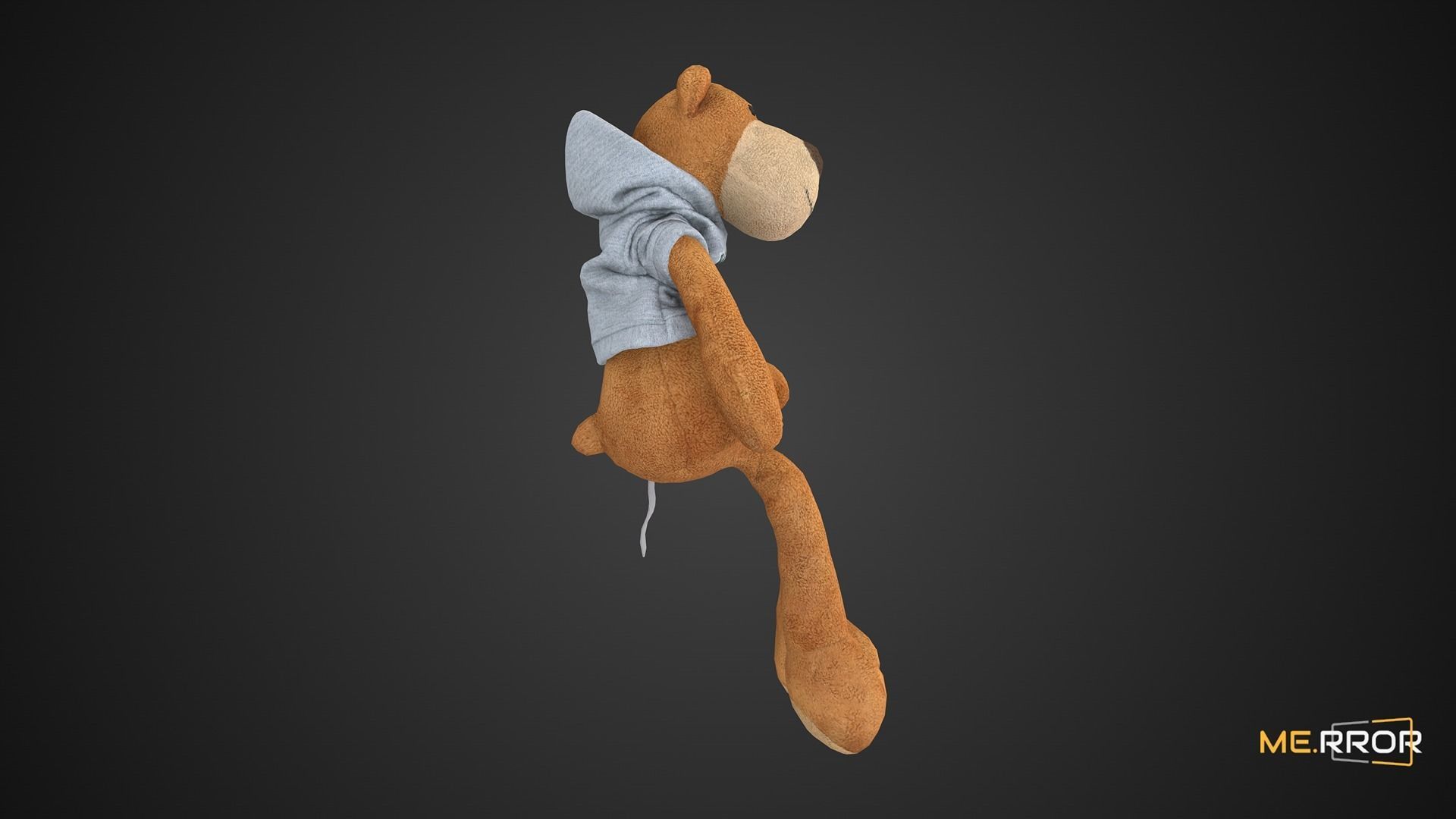 Game Ready Hoodie Teddy Bear Low-poly 3D model_5
