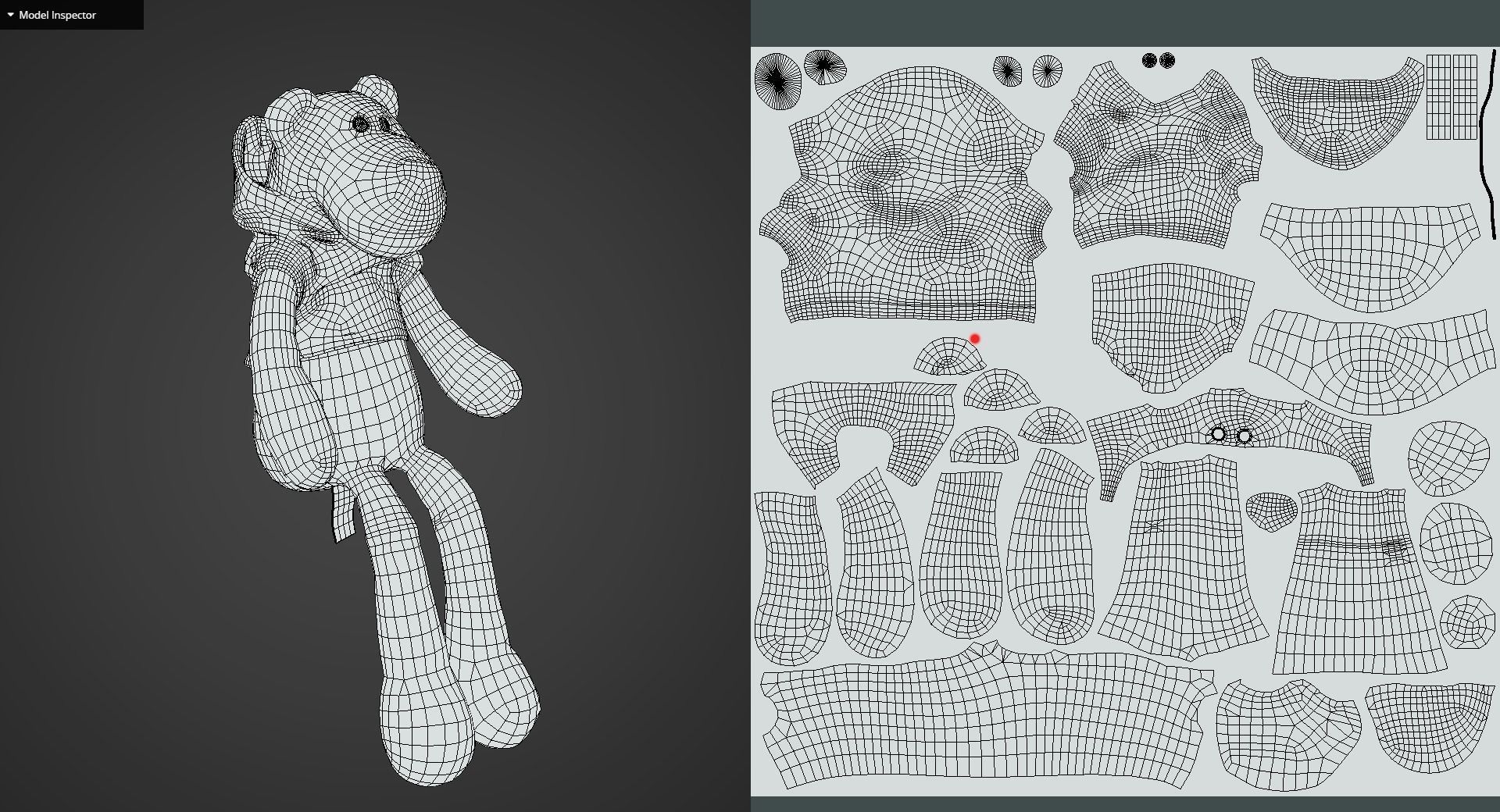 Game Ready Hoodie Teddy Bear Low-poly 3D model_13