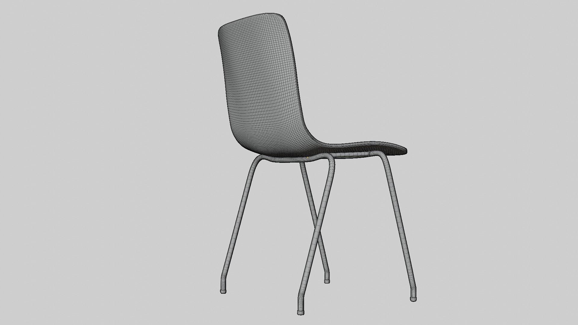 Cornflake chair 3D model_5