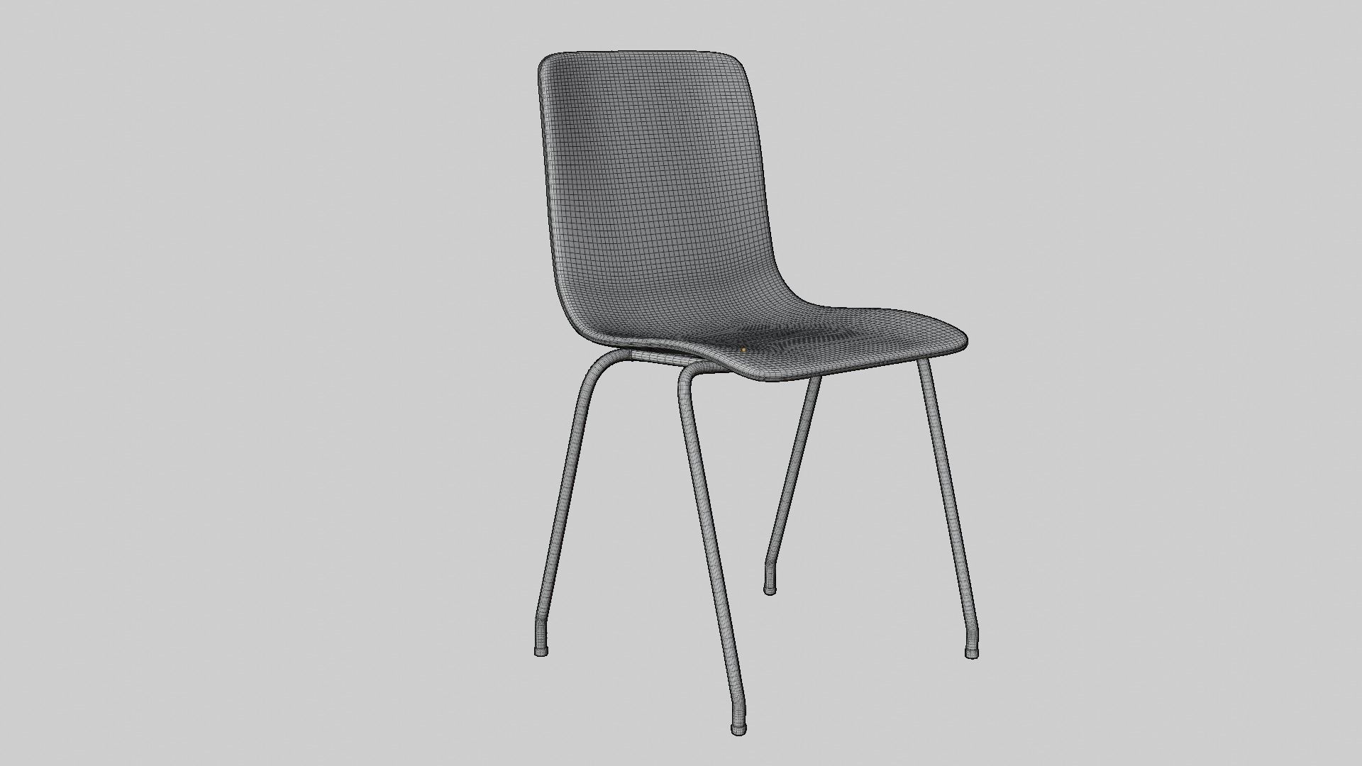 Cornflake chair 3D model_4