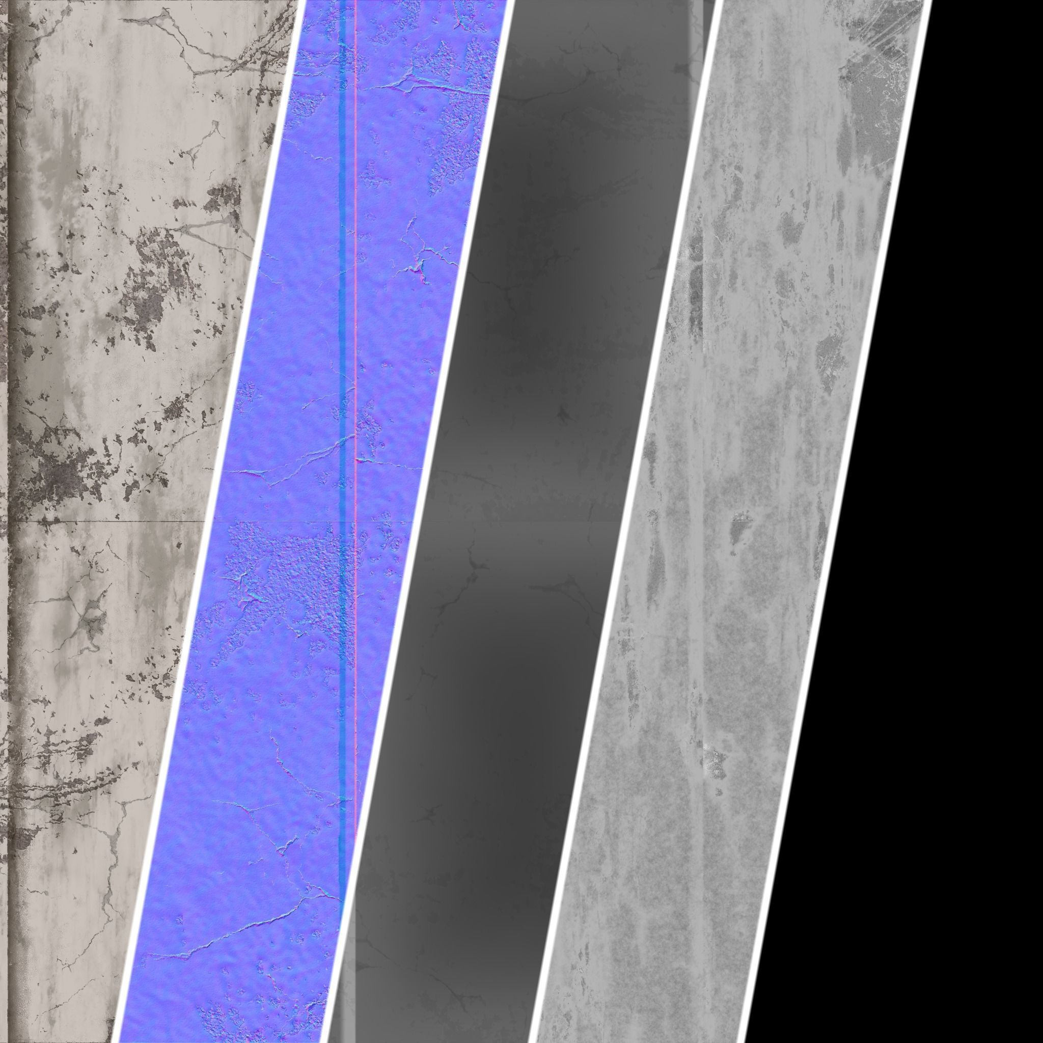 Plaster Materials 33- Plaster Wall Tiling sbsar Pbr seamless Texture_3