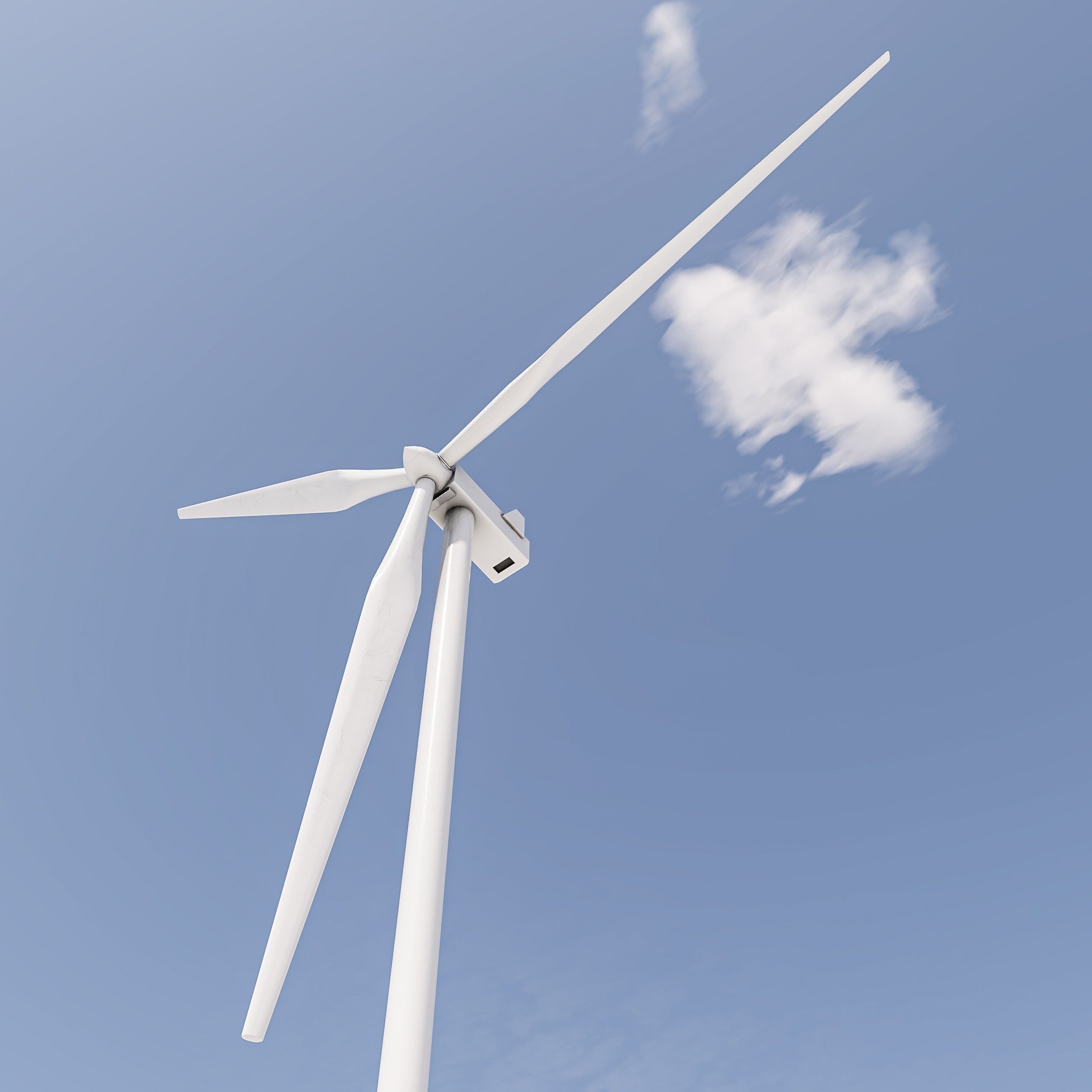 Wind Turbine Pack Low-poly 3D model_3