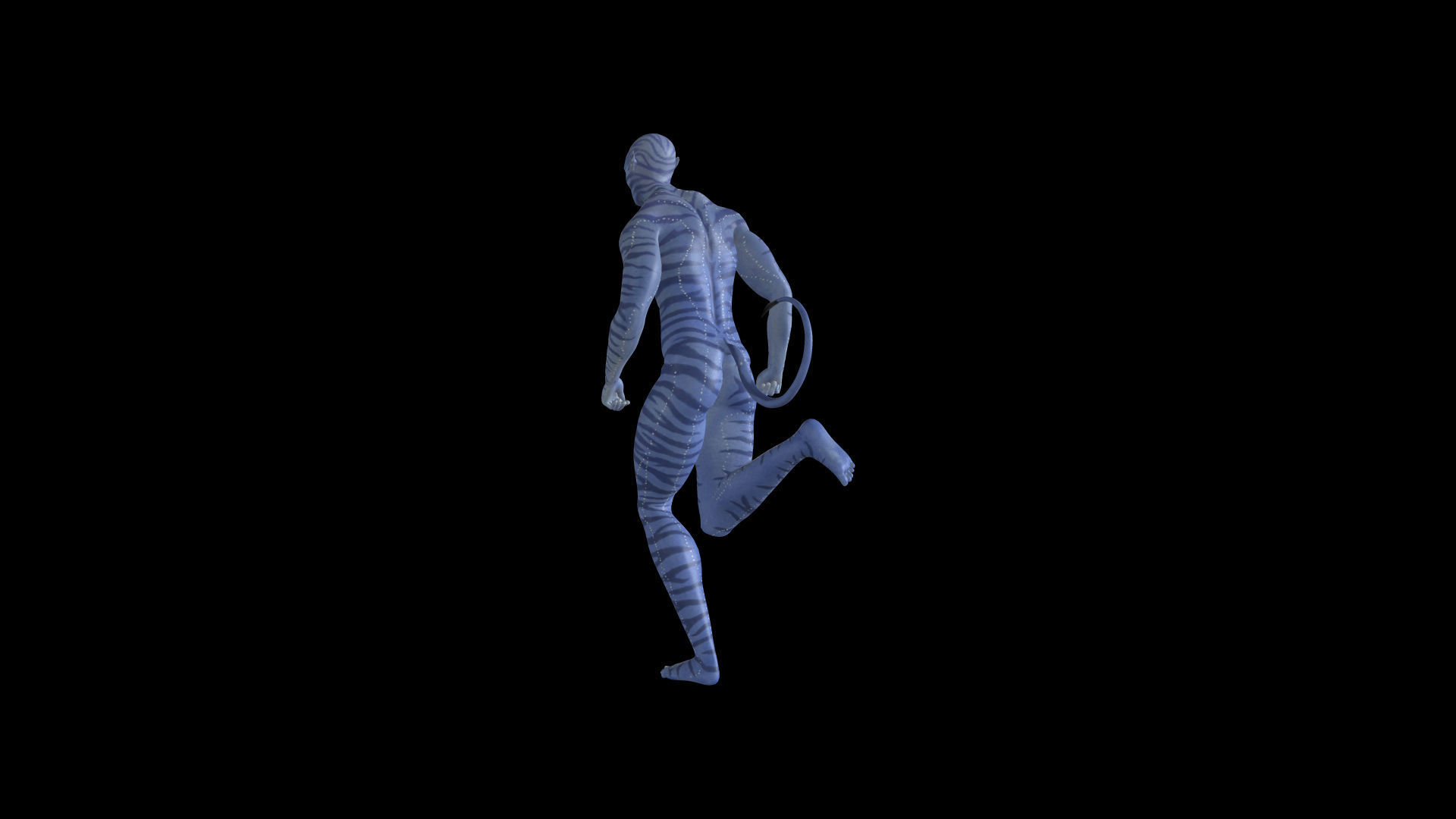 AVTR004 Avatar Running Animation 3D model_7