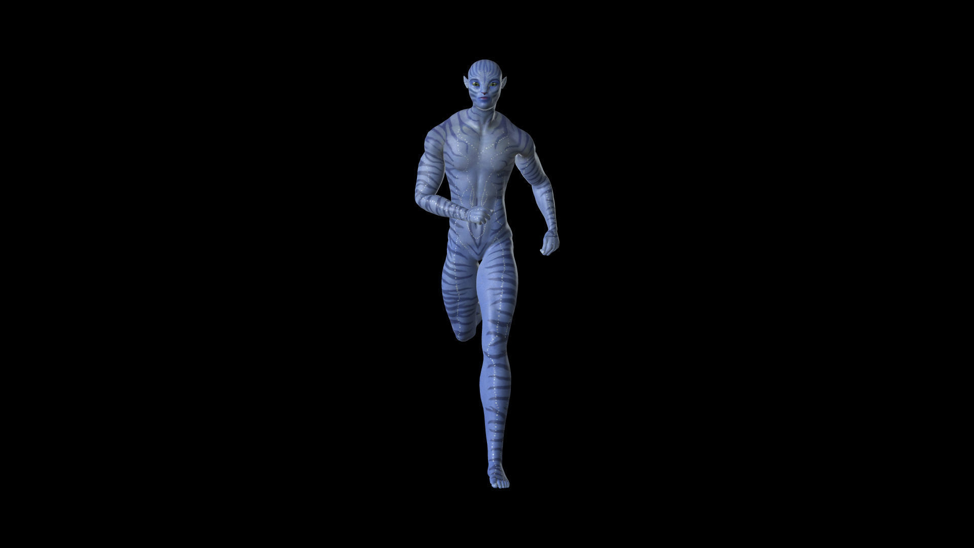 AVTR004 Avatar Running Animation 3D model_2